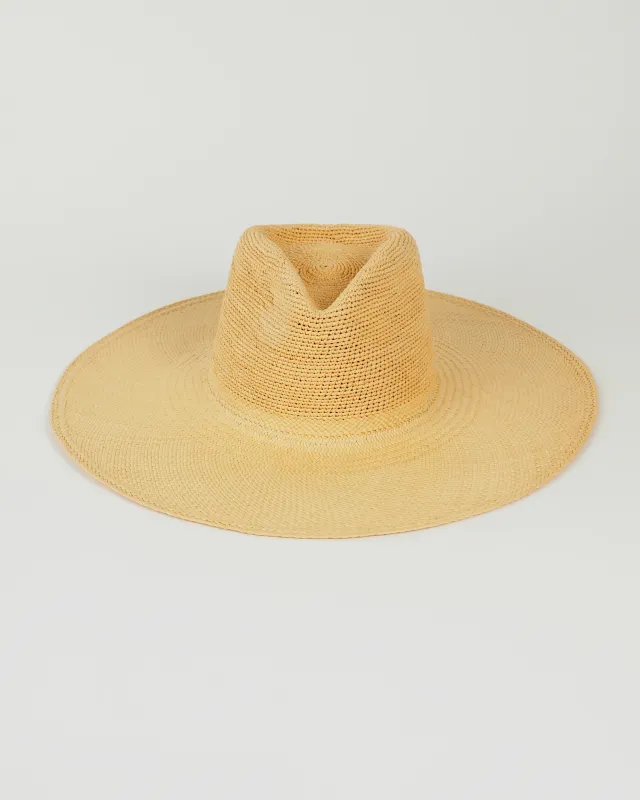 Caro Hat in Crochet Top Ochre made by CLYDE