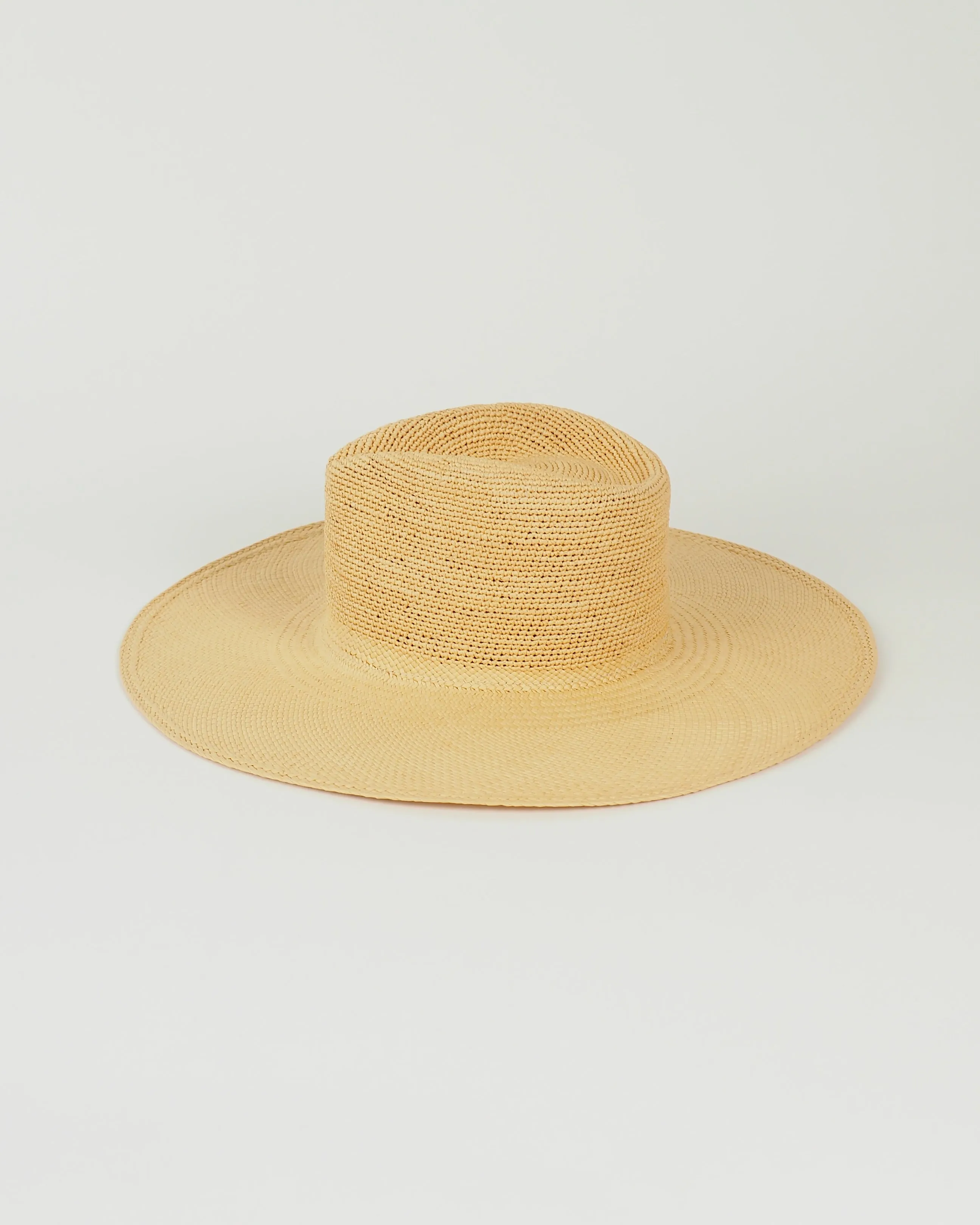 Caro Hat in Crochet Top Ochre sold by CLYDE product image thumbnail 3