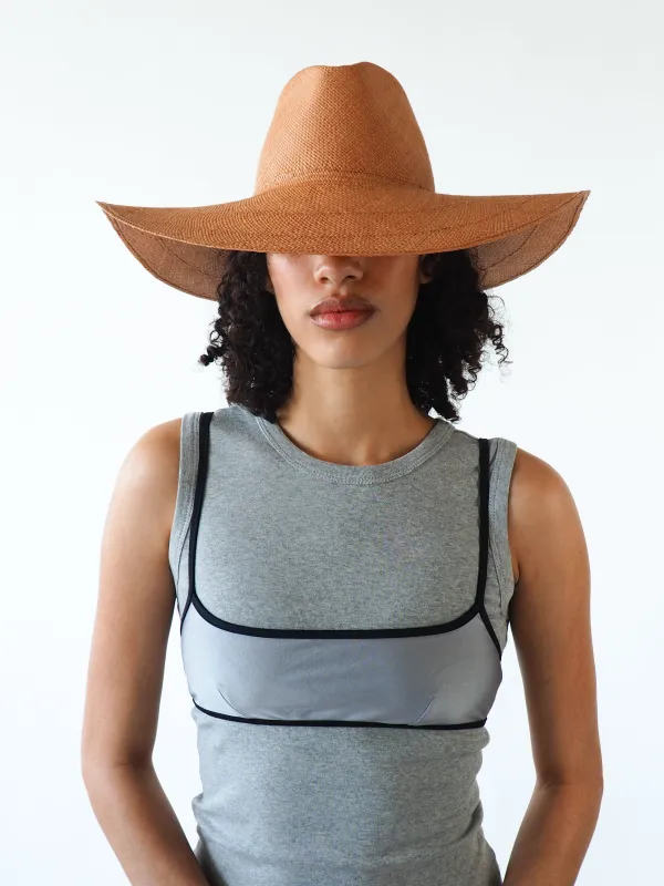 Caro Hat in Umber Brown made by CLYDE