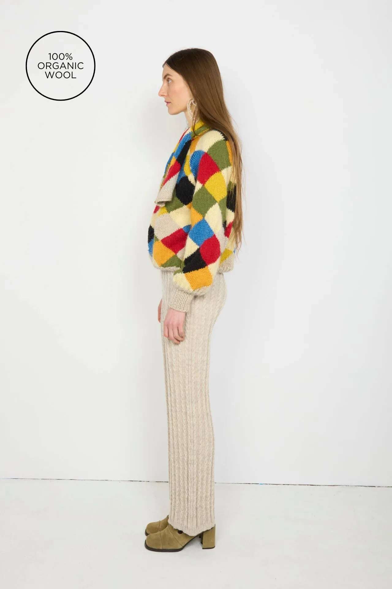 Handknit Sweater With Scarf sold by ANNTIAN product image thumbnail 2