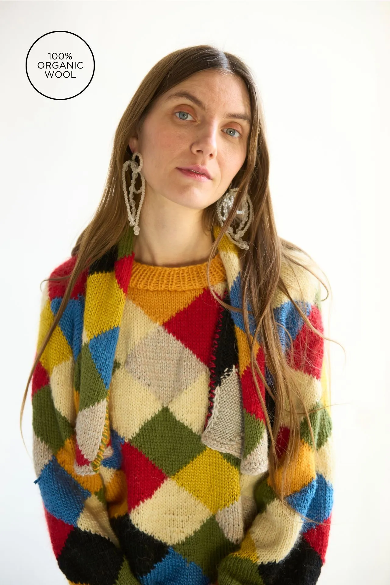 Handknit Sweater With Scarf sold by ANNTIAN product image thumbnail 5