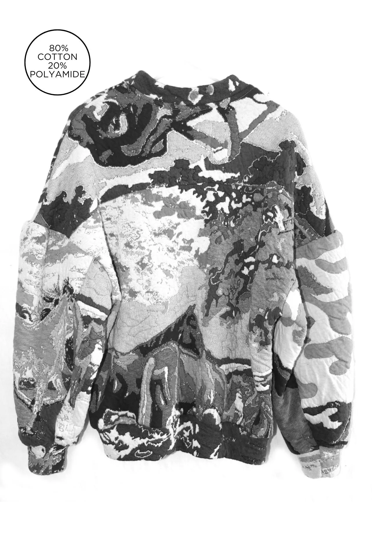 Unisex Sweater I Knitted Horsen Greyscale sold by ANNTIAN product image thumbnail 2