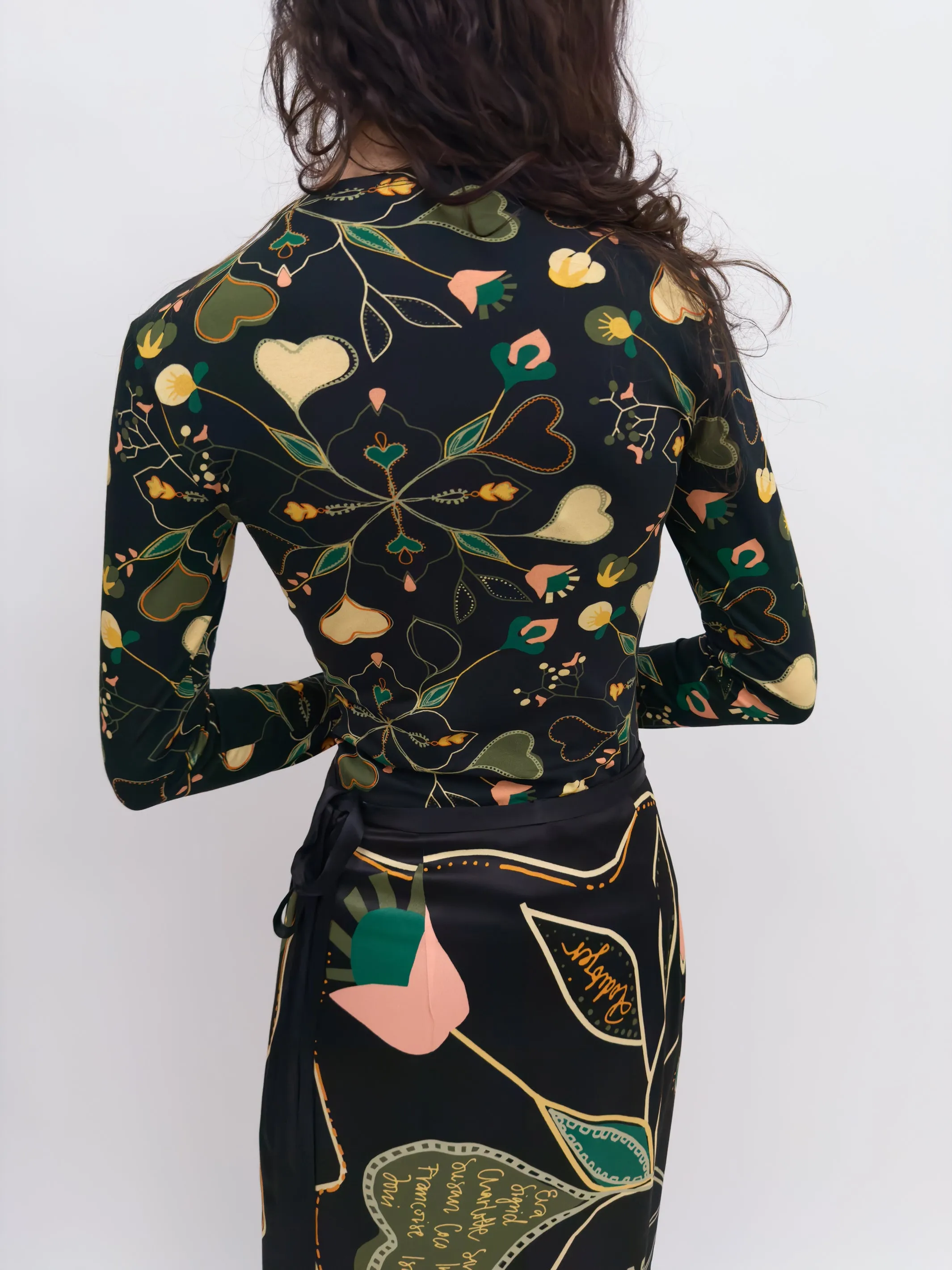 The Karlai Love Letter long sleeve dance top sold by Rodebjer product image thumbnail 4