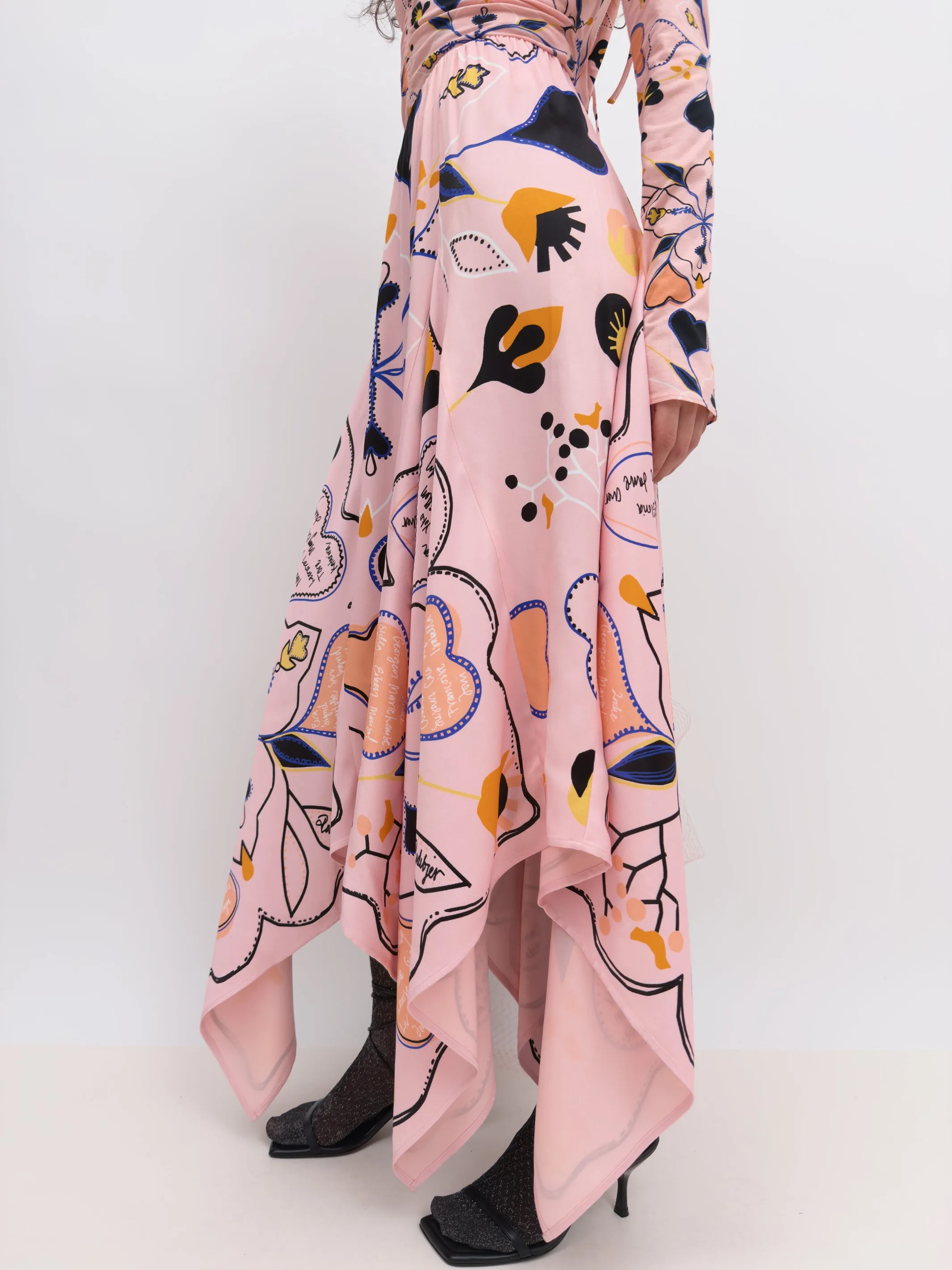 The Edith skirt with scarf insert flounces sold by Rodebjer product image thumbnail 4