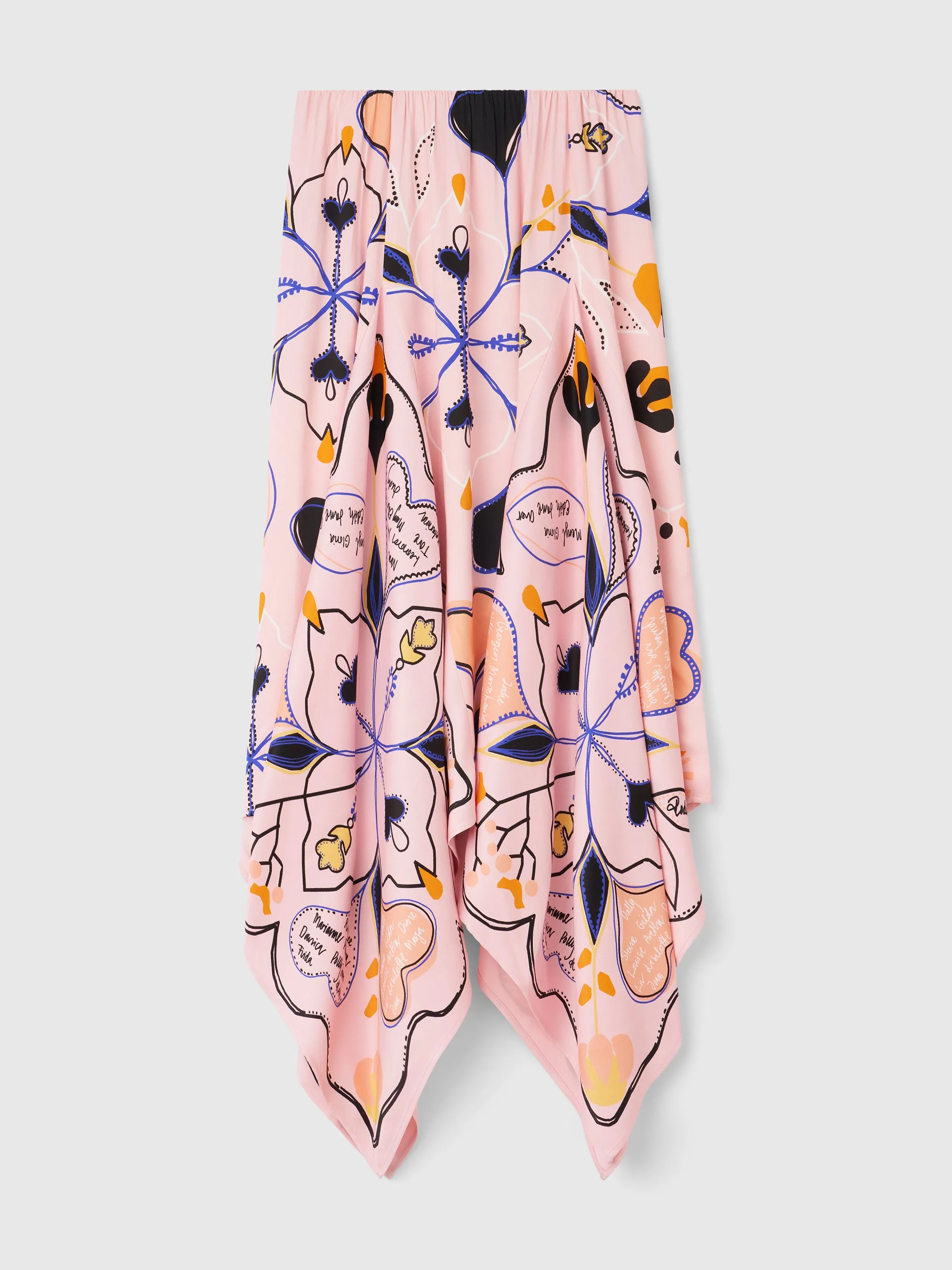The Edith skirt with scarf insert flounces sold by Rodebjer