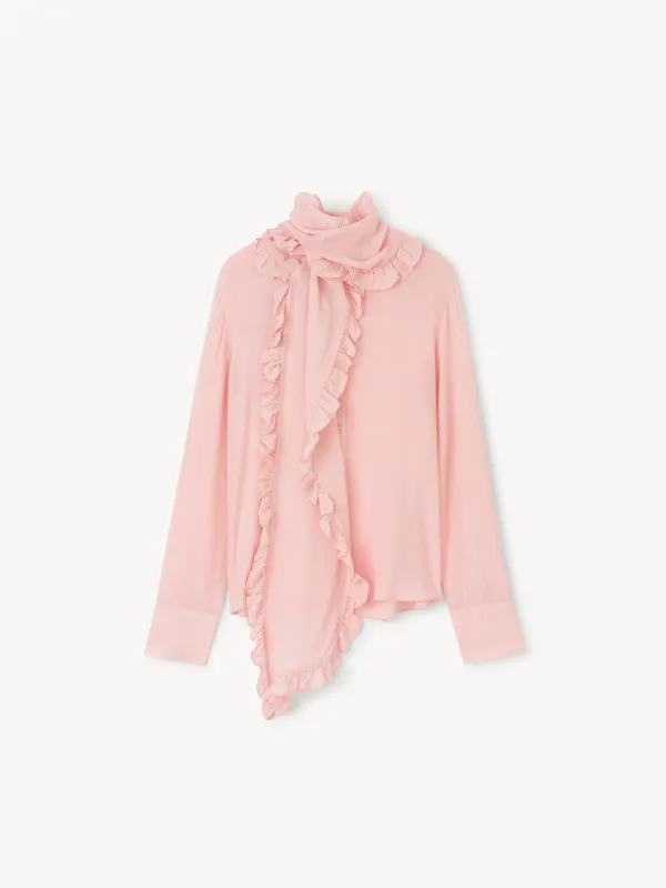 The Meryl bow tie blouse made by Rodebjer