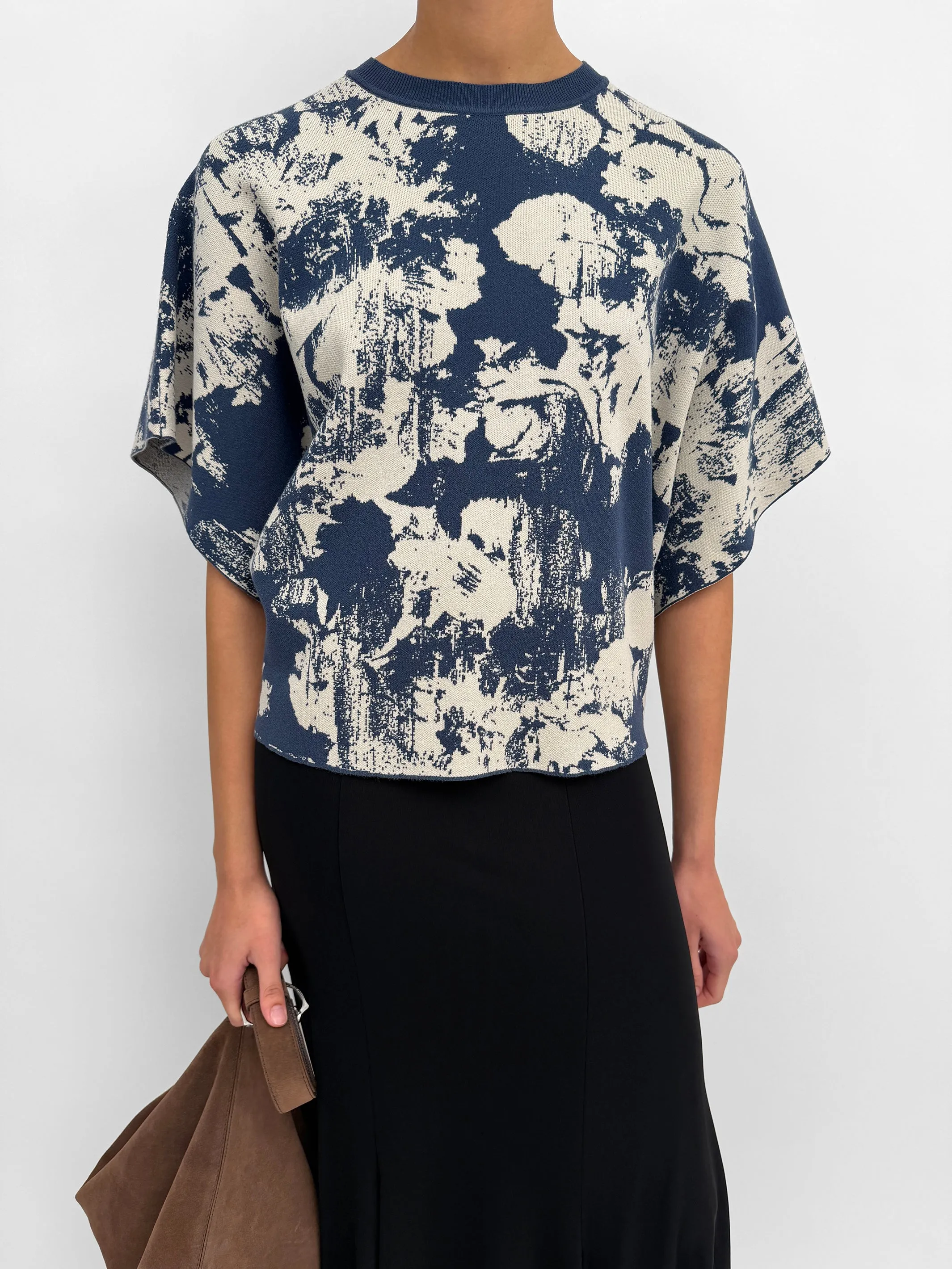 The Poppi denim flower top sold by Rodebjer product image thumbnail 2