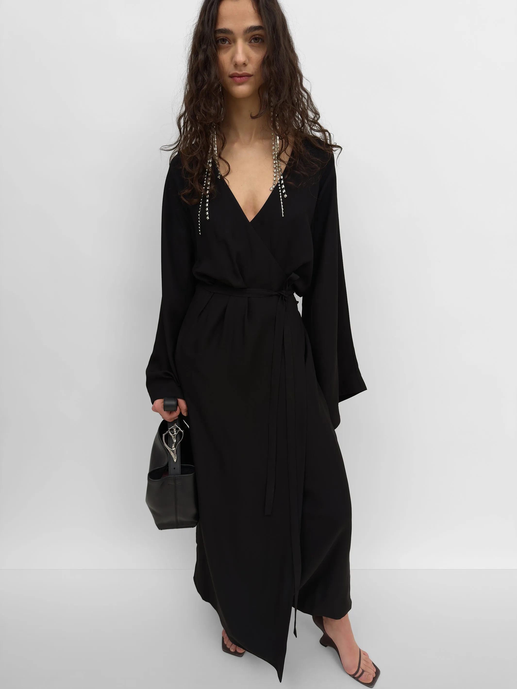 The Icaria wrap dress sold by Rodebjer