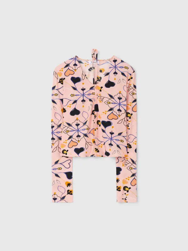 The Dolly v-neck tricot top made by Rodebjer