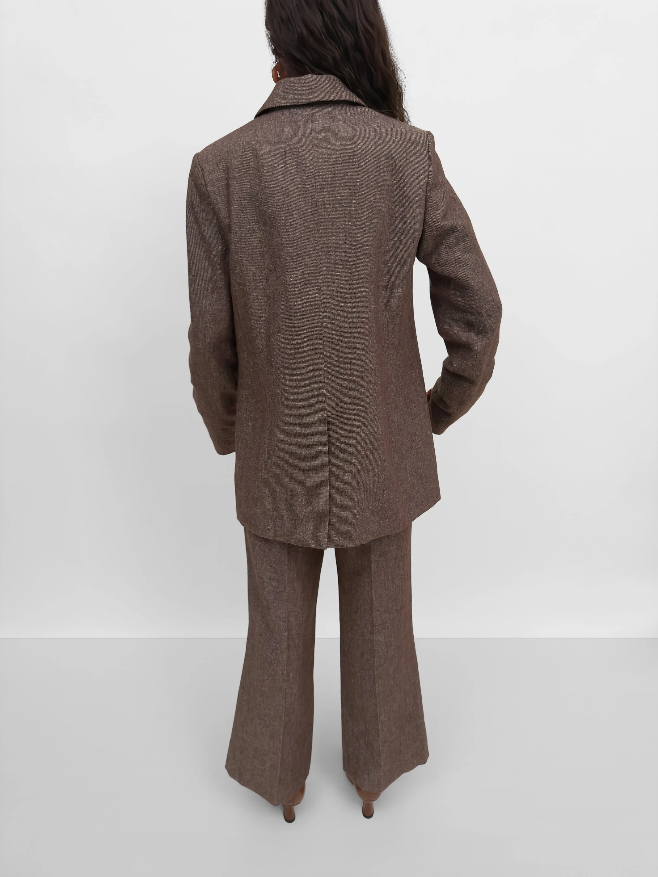 The Viola linen twill tailored blazer sold by Rodebjer product image thumbnail 4
