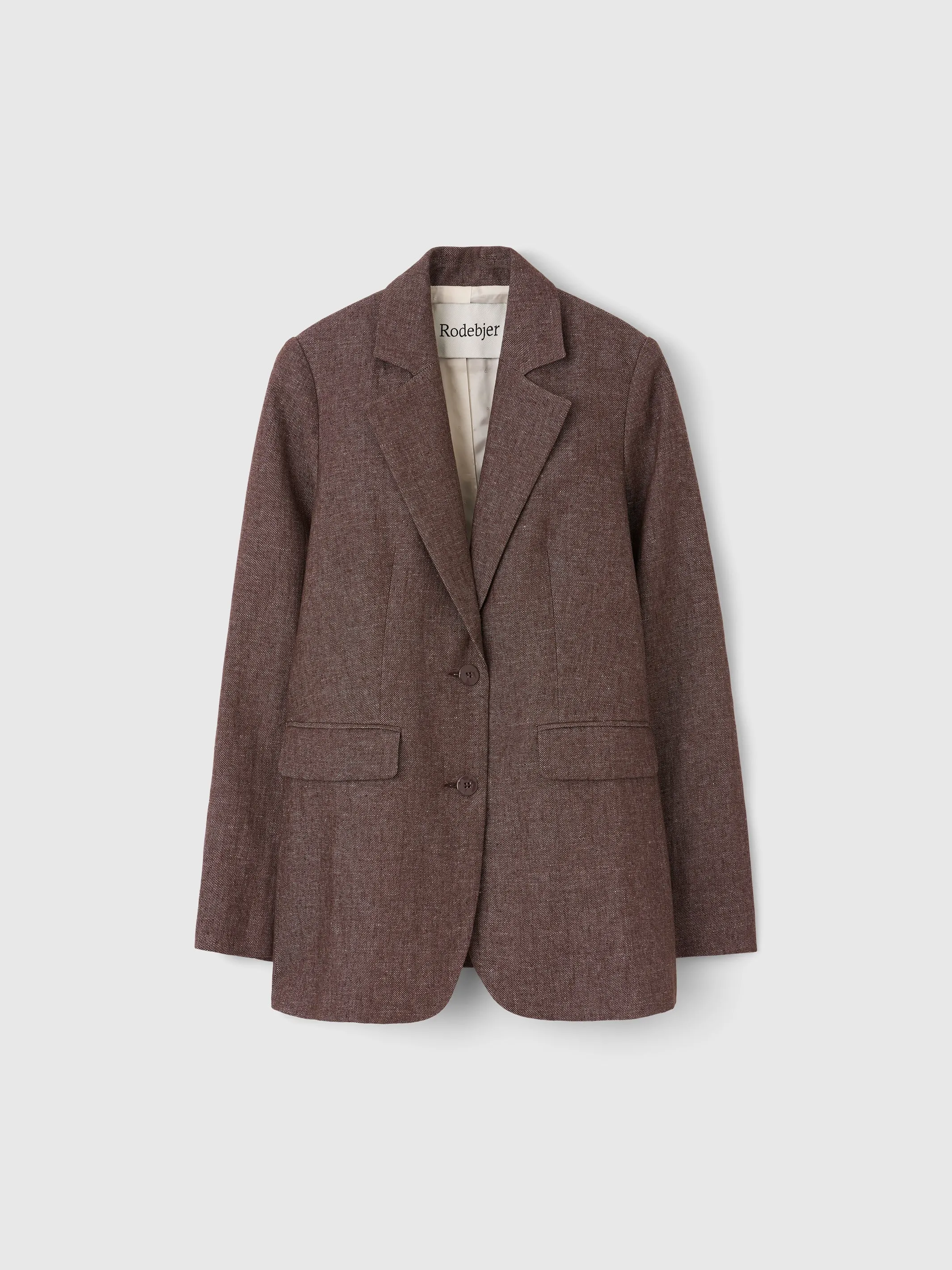 The Viola linen twill tailored blazer sold by Rodebjer