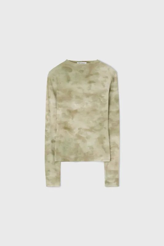 The Karlai long sleeve dance top in Clouds made by Rodebjer