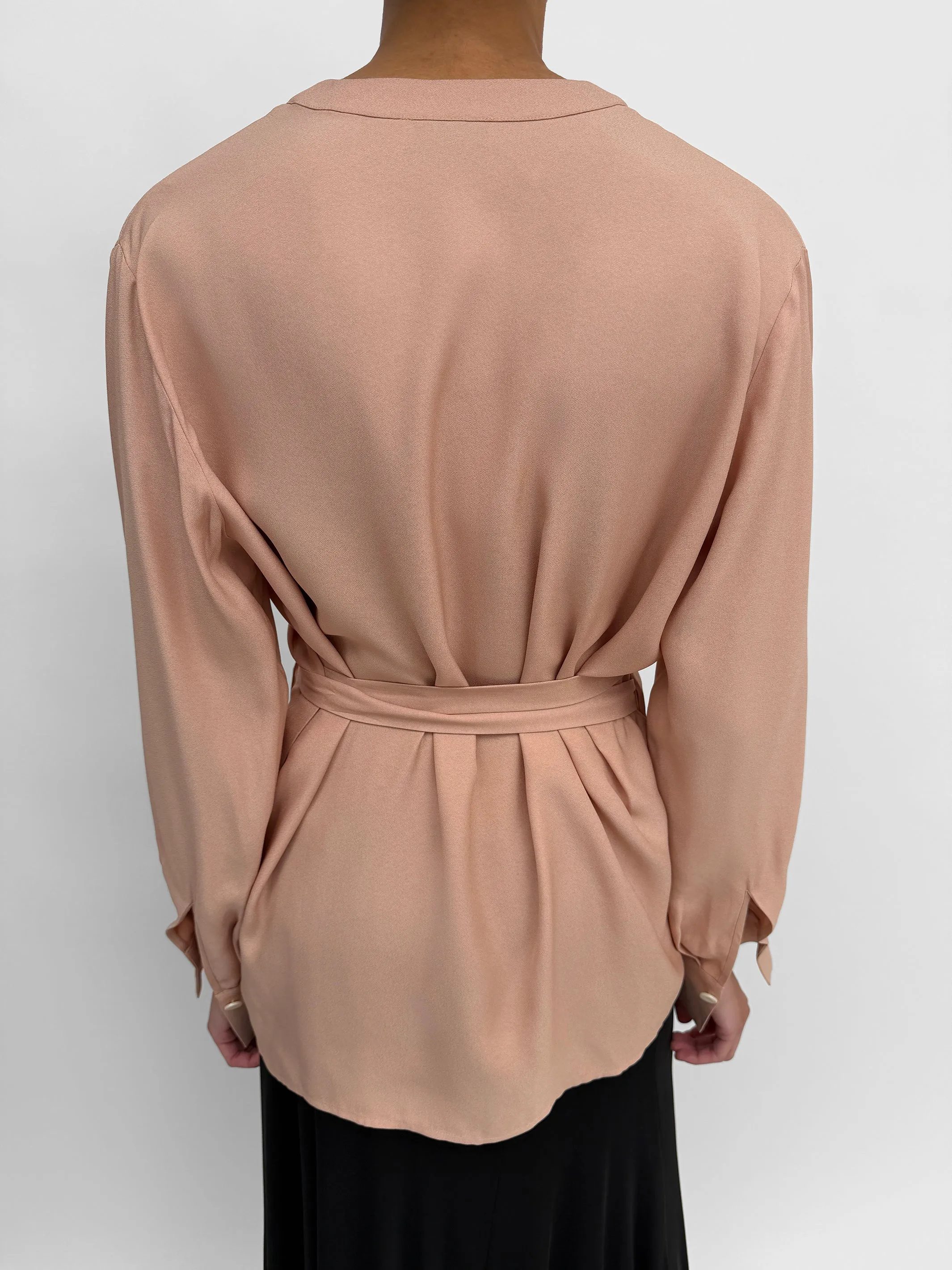 The Palmer wrap blouse in crepe sold by Rodebjer product image thumbnail 3