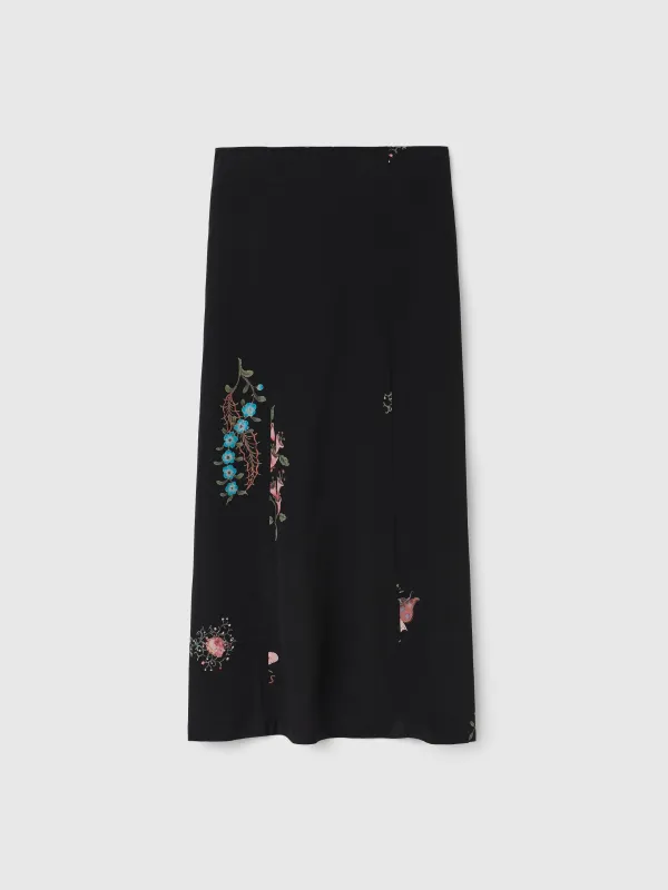 The Marielle fluid bell skirt in Duchess made by Rodebjer