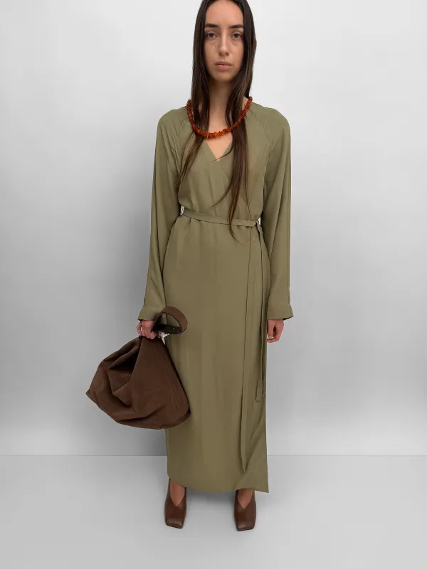 The Icaria wrap dress made by Rodebjer