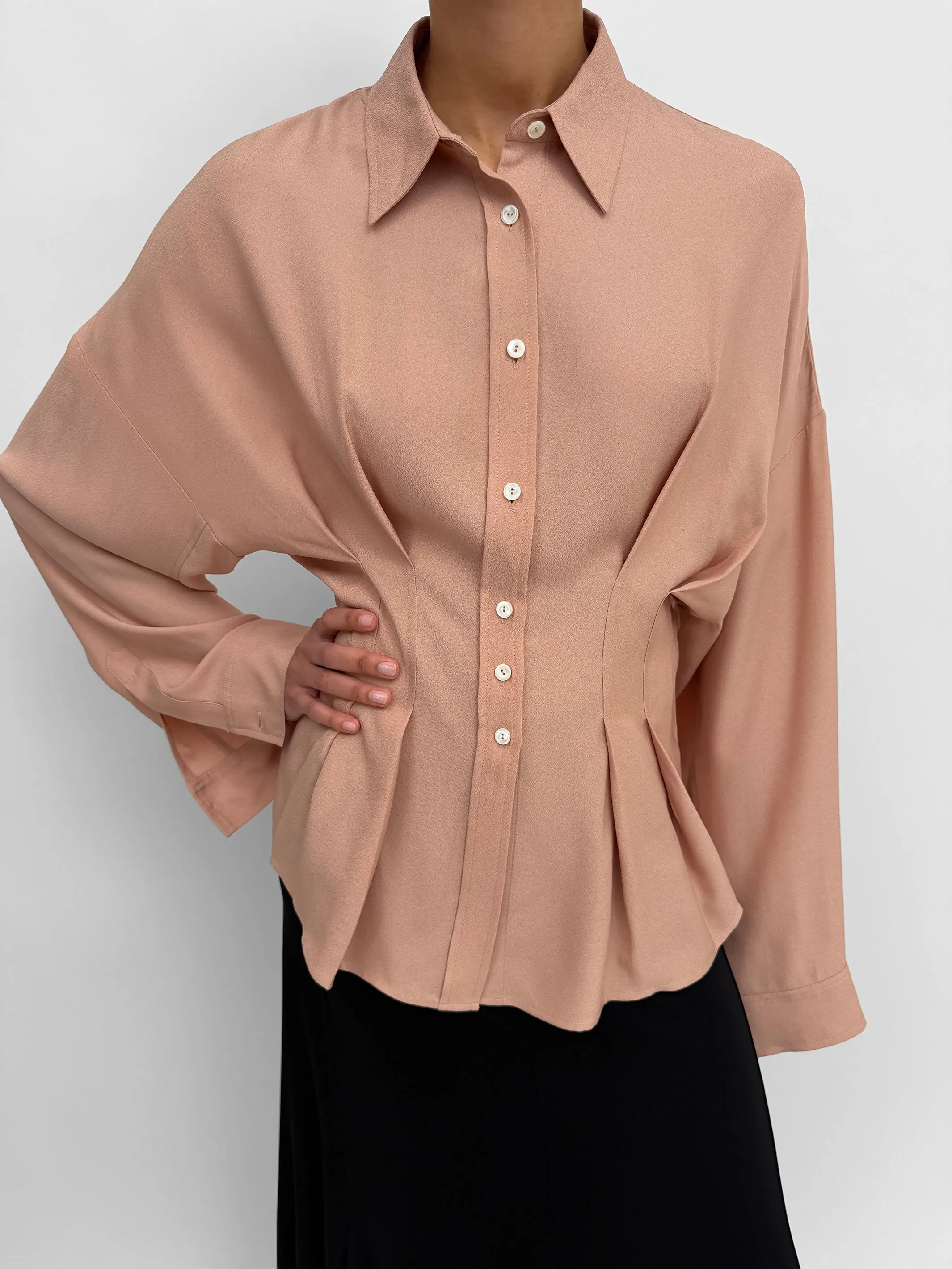 The Apollo cinched shirt sold by Rodebjer product image thumbnail 2
