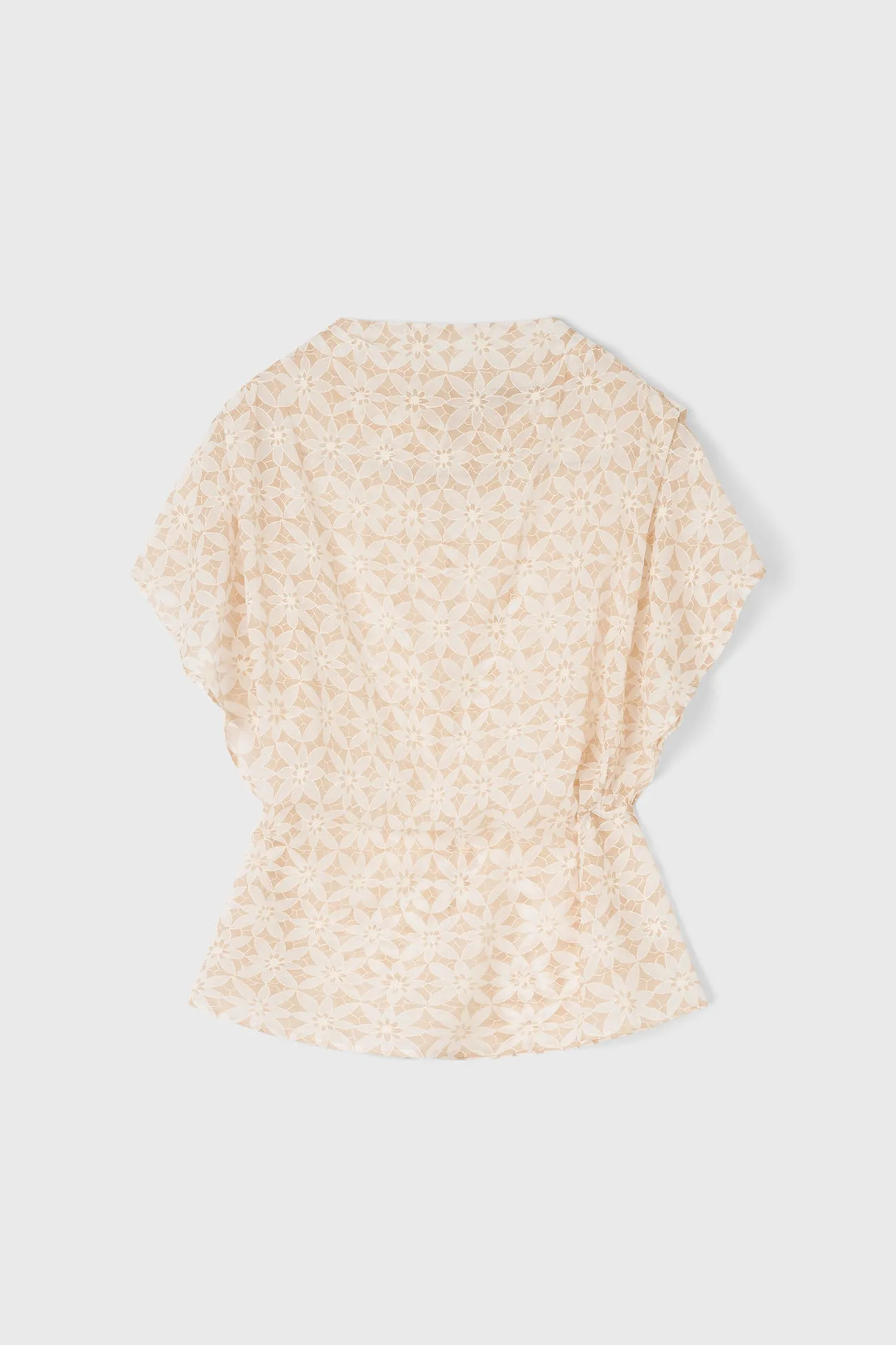 The Arya printed lace top sold by Rodebjer