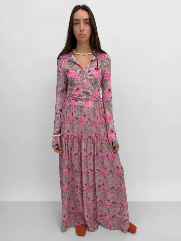 The Asti gathered skirt in Ducharne made by Rodebjer