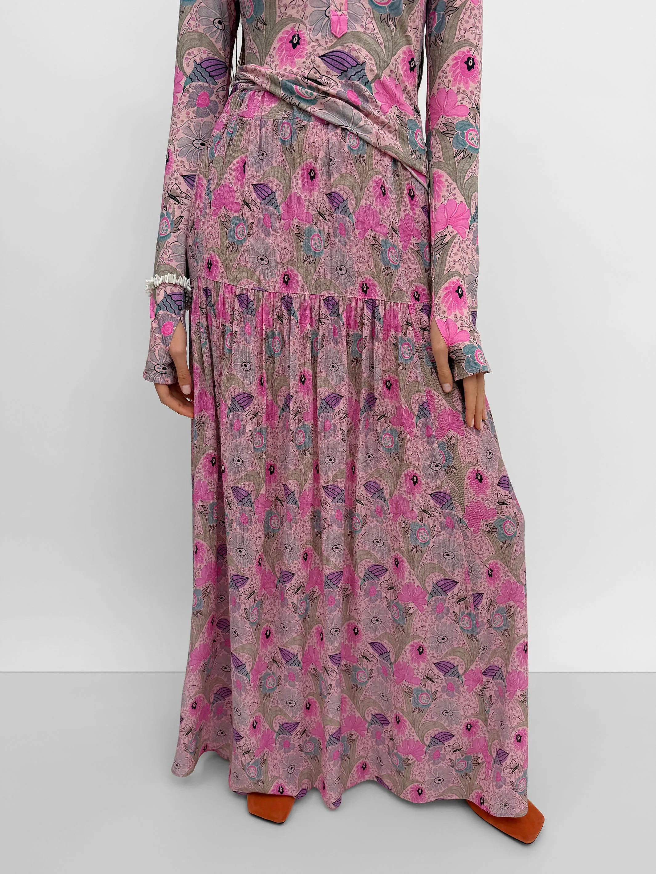 The Asti gathered skirt in Ducharne sold by Rodebjer product image thumbnail 3