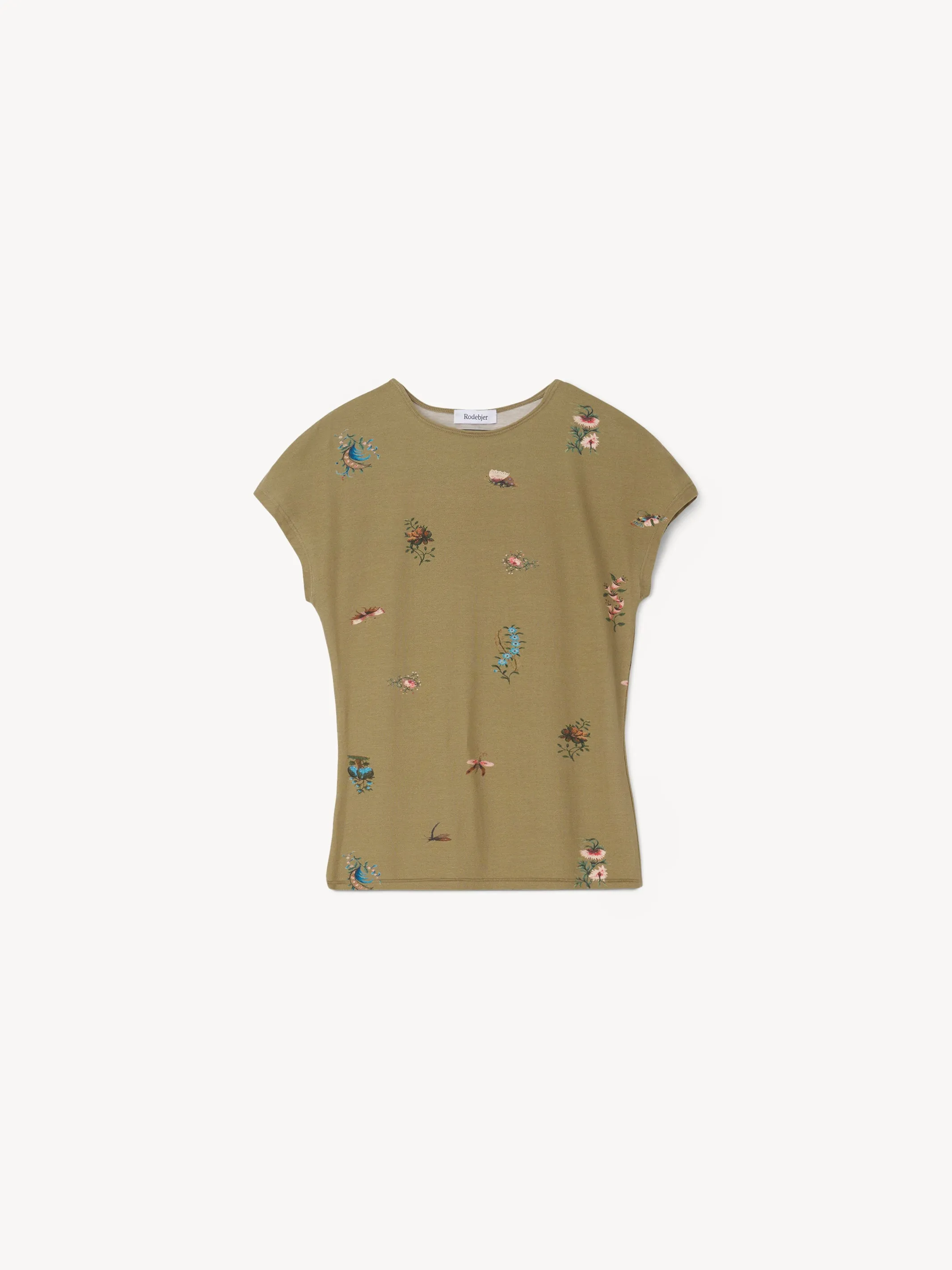 The Otta cap sleeve tricot top in Duchess sold by Rodebjer