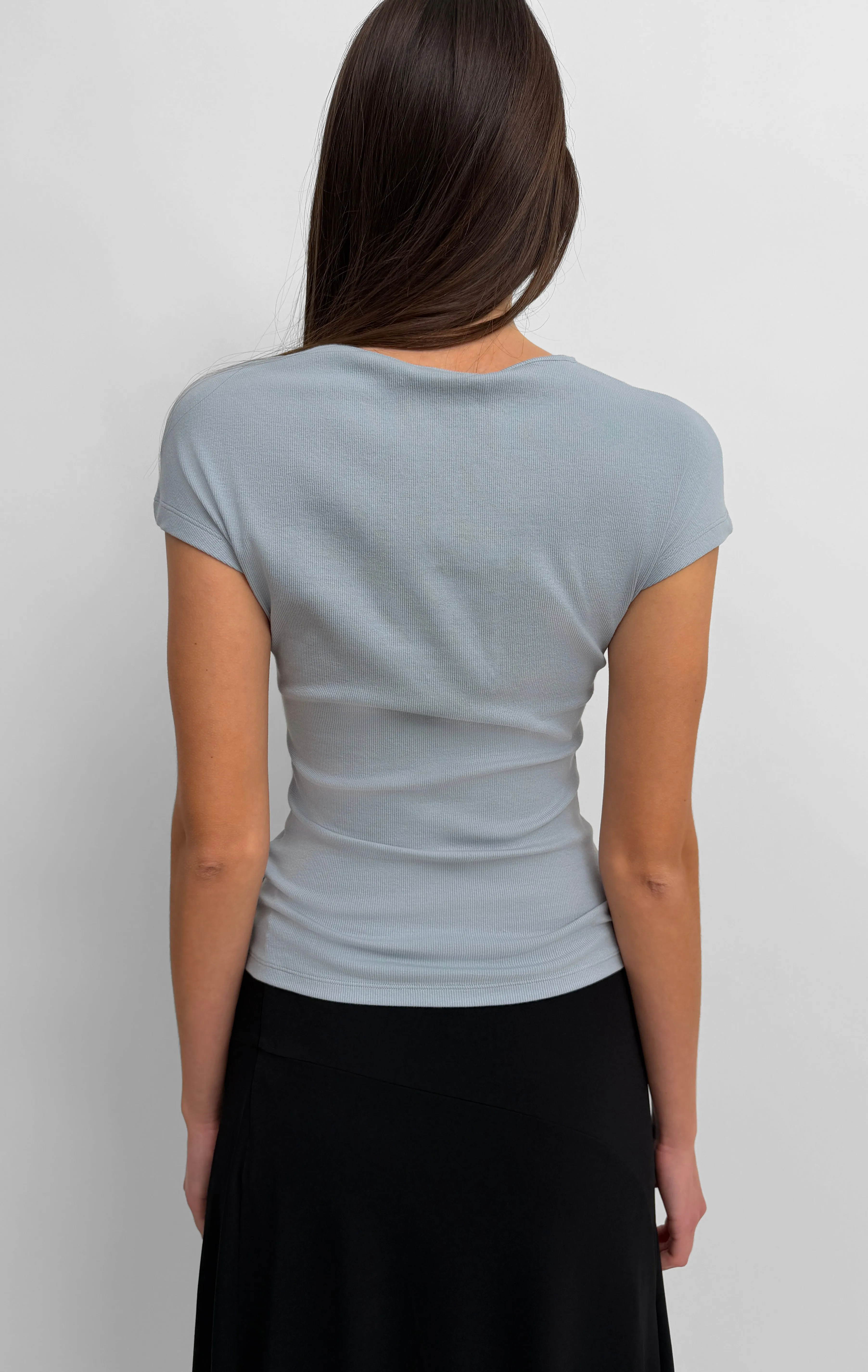 The Otta cap sleeve tricot top sold by Rodebjer product image thumbnail 3