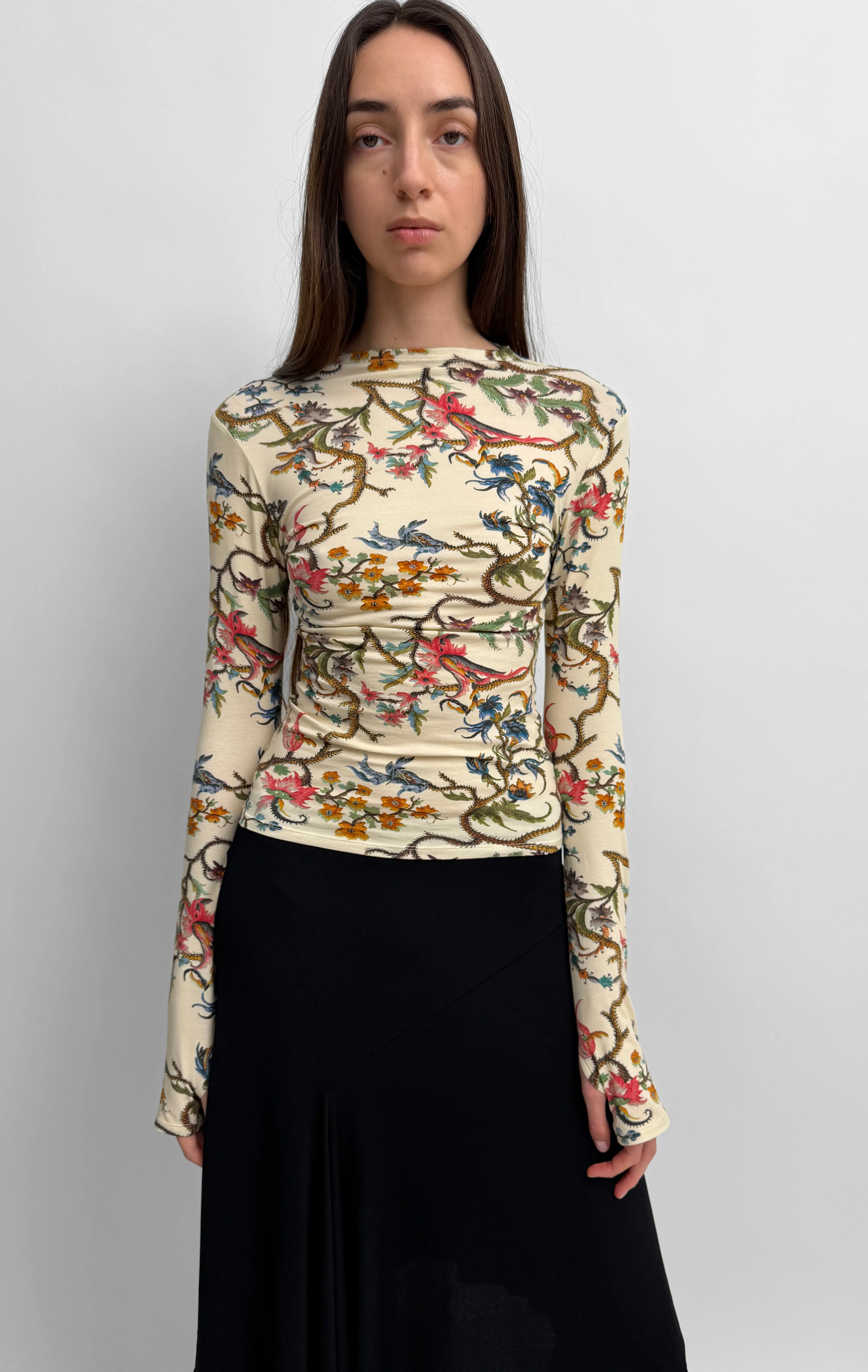 The Karlai long sleeve dance top in Trailing sold by Rodebjer product image thumbnail 4