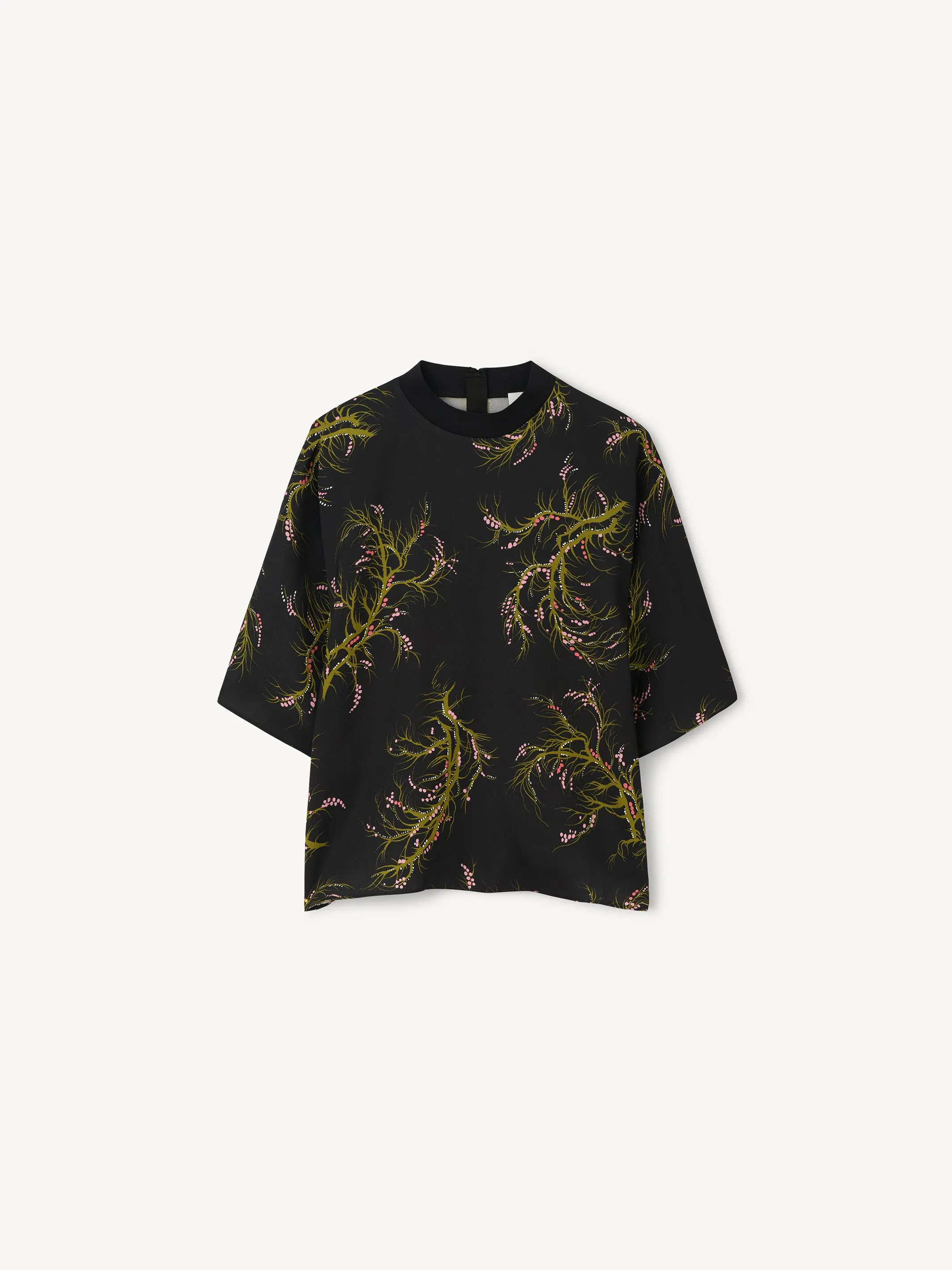 The Poppi top in Seaweed sold by Rodebjer