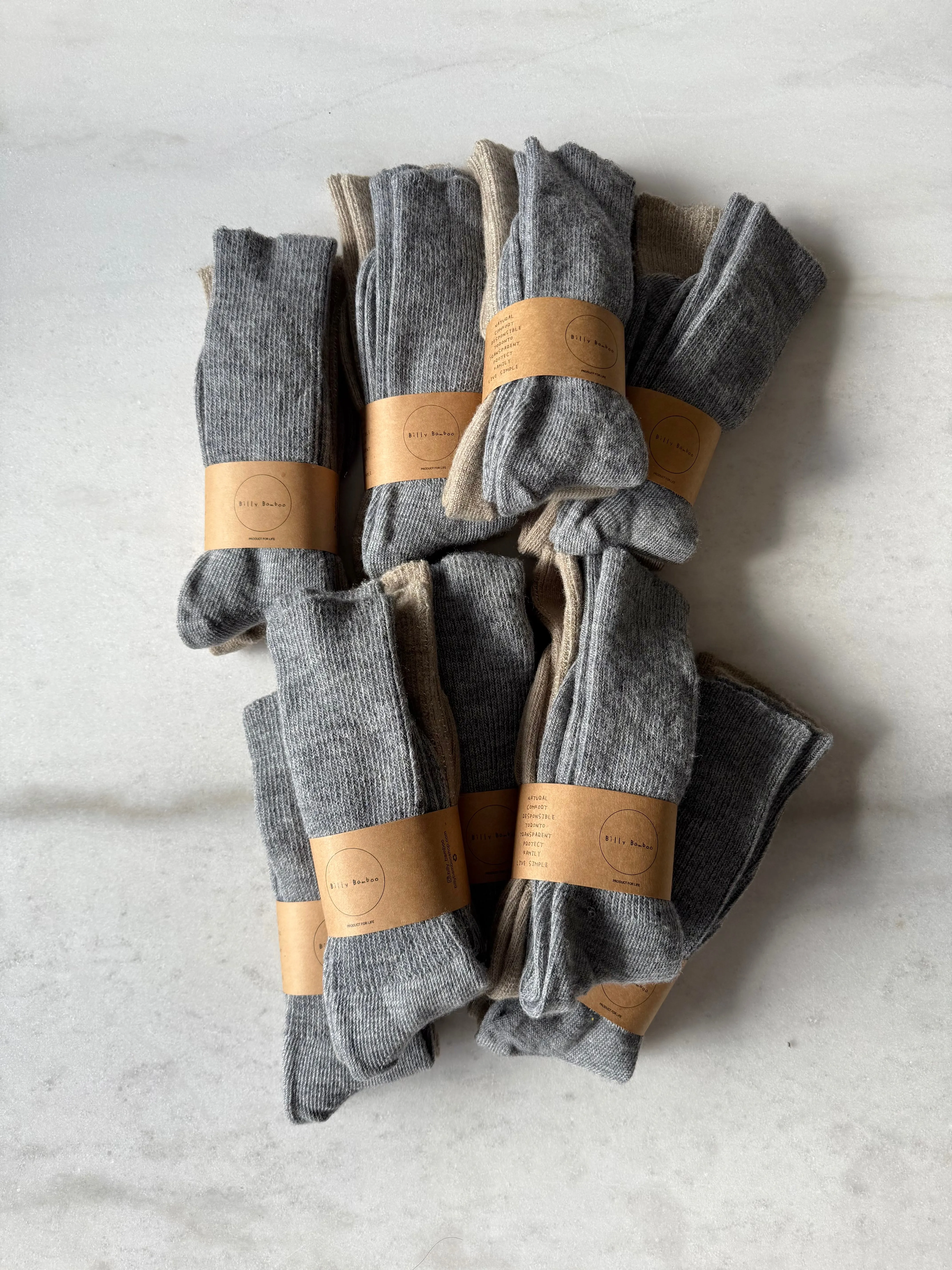MENS CANADA WOOL BOOT SOCK - Pack of 2 sold by Billy Bamboo product image thumbnail 3