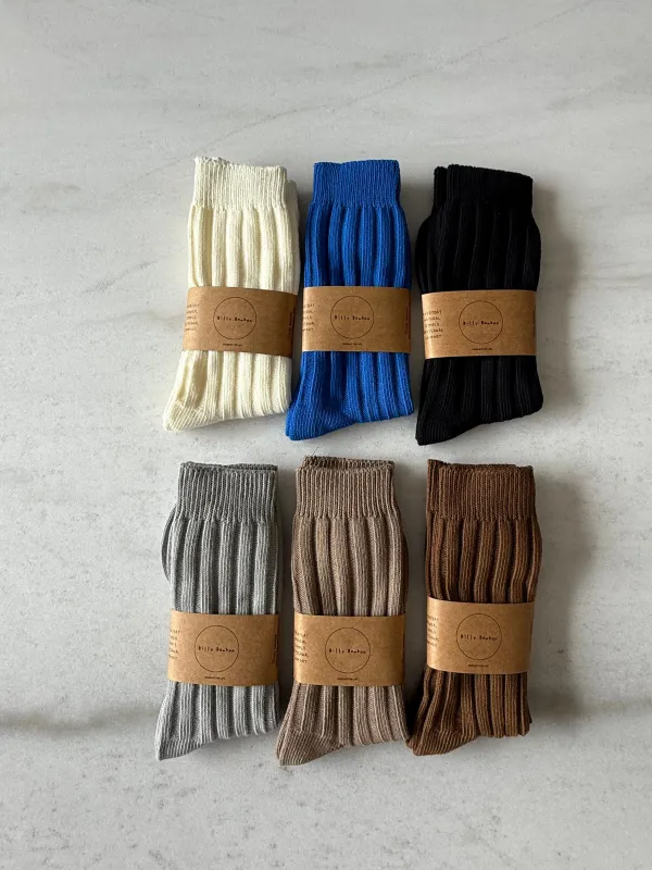 MEN’S EVERYDAY COTTON RIB SOCKS sold by Billy Bamboo