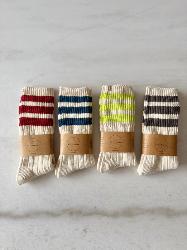 MEN’S COLLEGE STRIPE SOCKS sold by Billy Bamboo