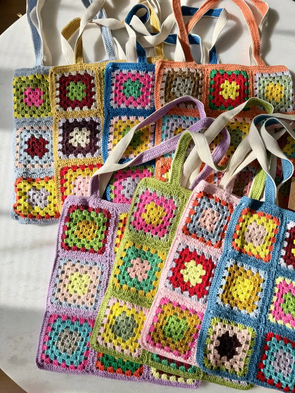 CROCHET TOTE BAGS - 3 sold by Billy Bamboo