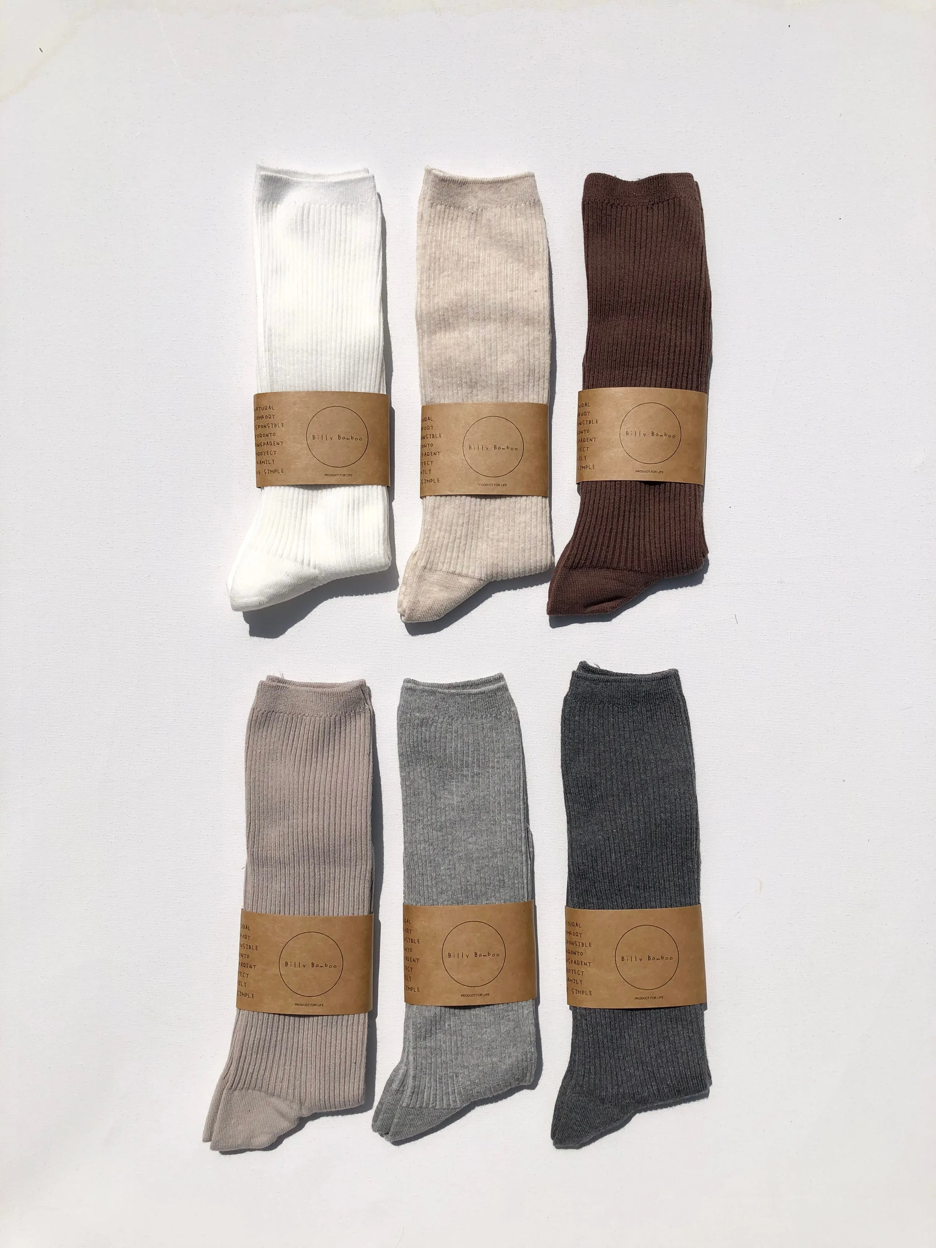 SMART HIGH COTTON SOCKS - neutral sold by Billy Bamboo