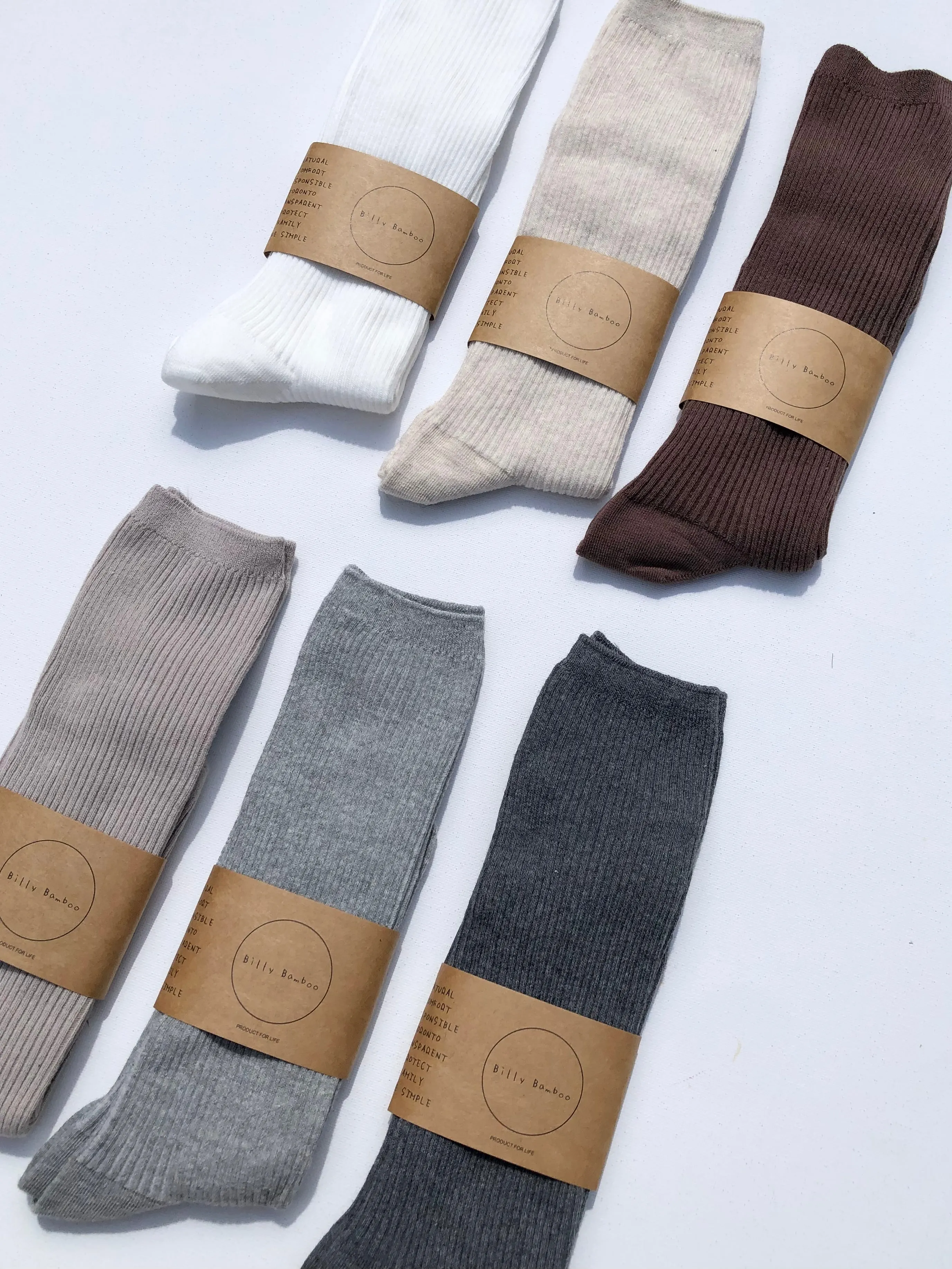 SMART HIGH COTTON SOCKS - neutral sold by Billy Bamboo product image thumbnail 2