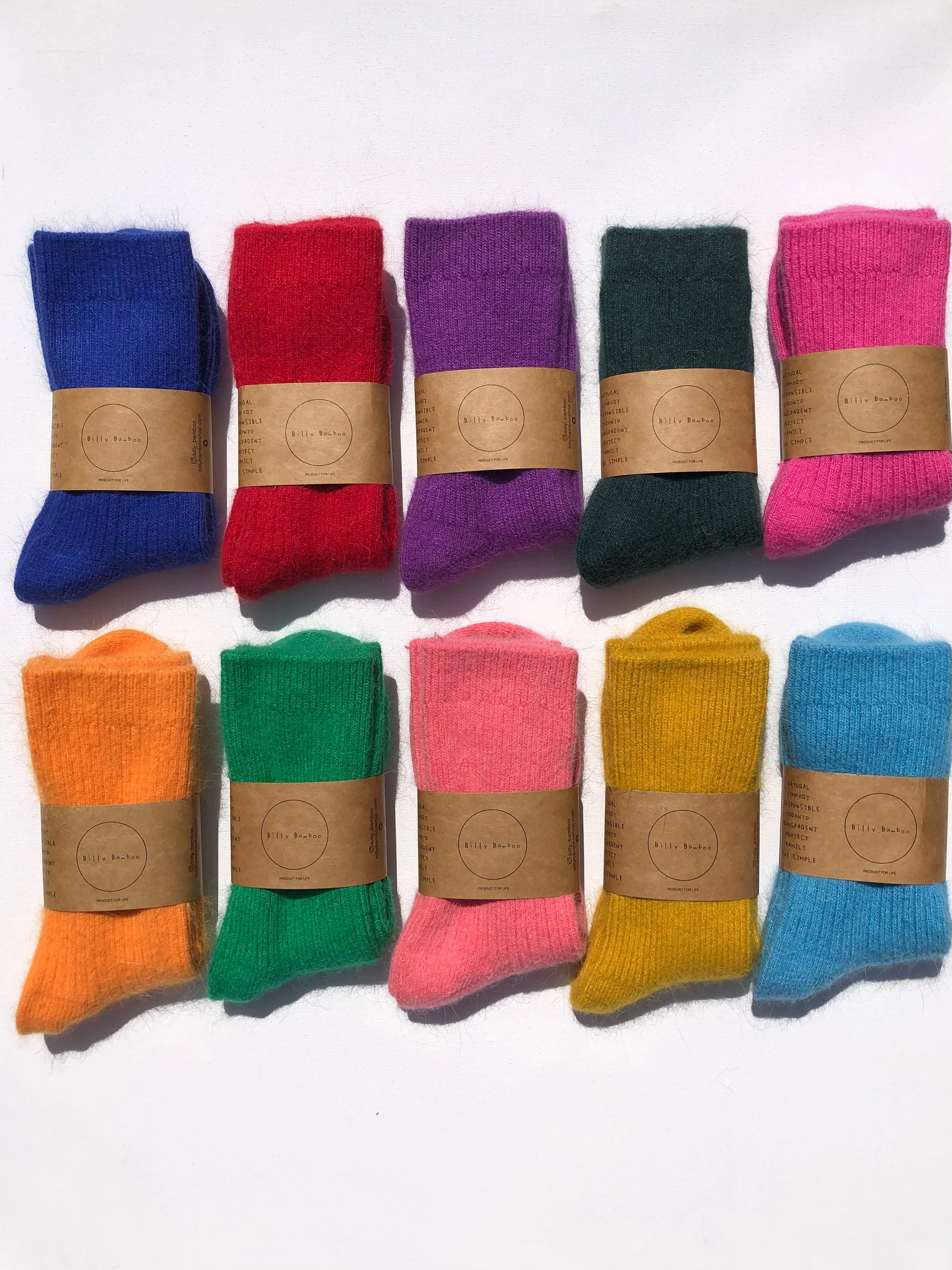 ANGORA WOOL SOCKS sold by Billy Bamboo