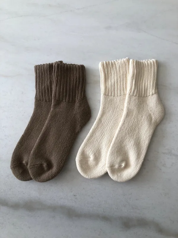 PACK OF TWO - SUPER TERRY ANKLE SOCKS made by Billy Bamboo