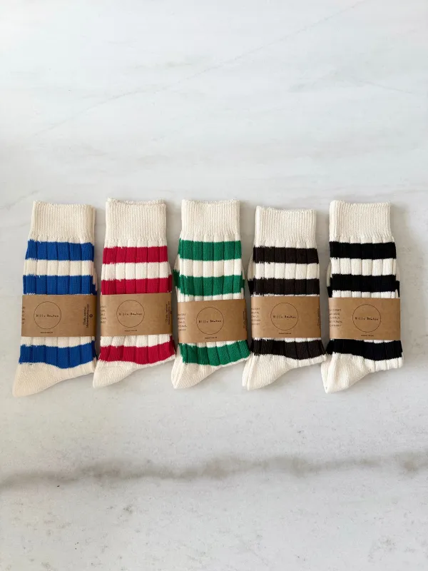 COLOUR STRIPE HIGH SOCKS made by Billy Bamboo