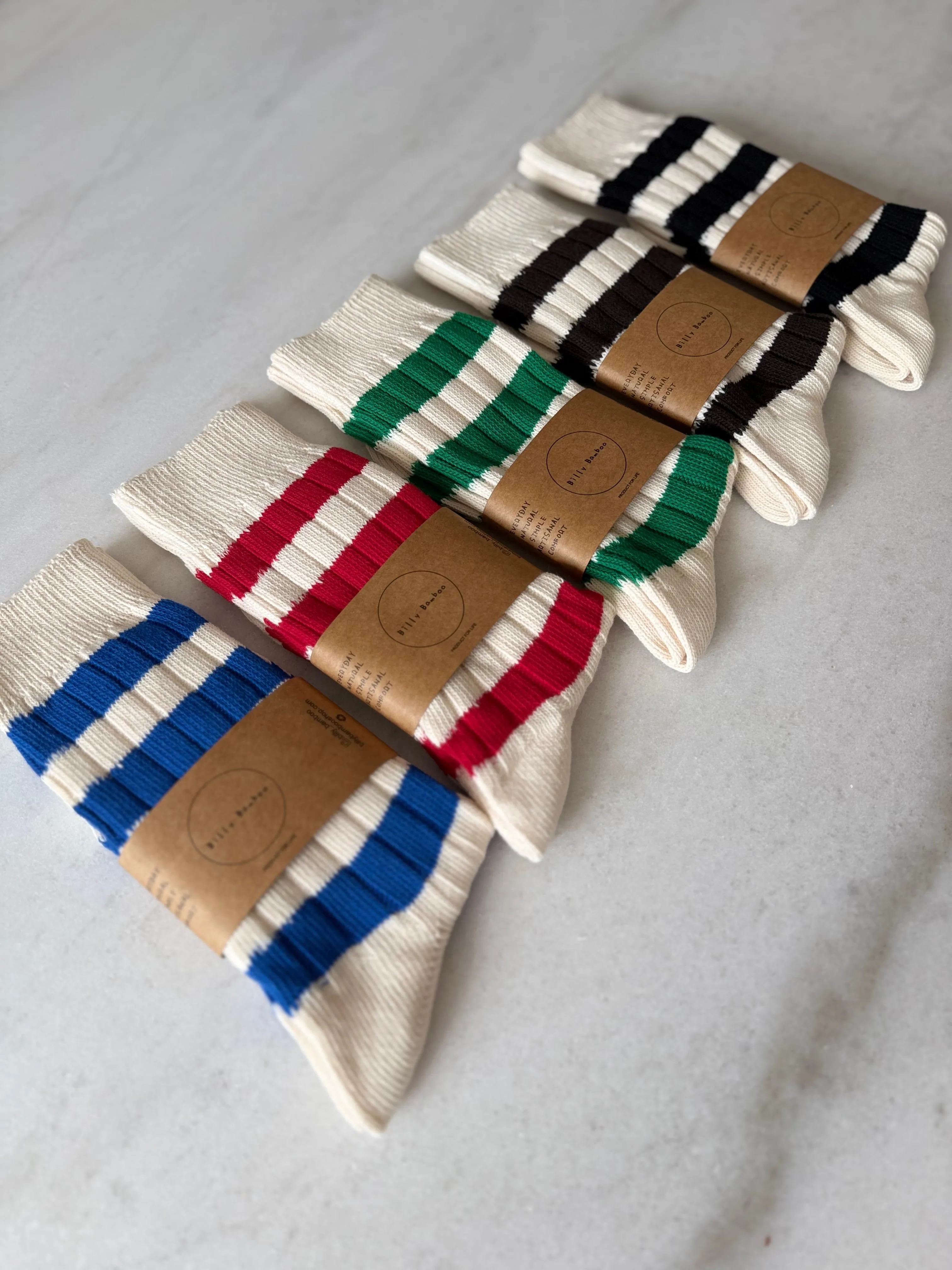 COLOUR STRIPE HIGH SOCKS sold by Billy Bamboo product image thumbnail 3