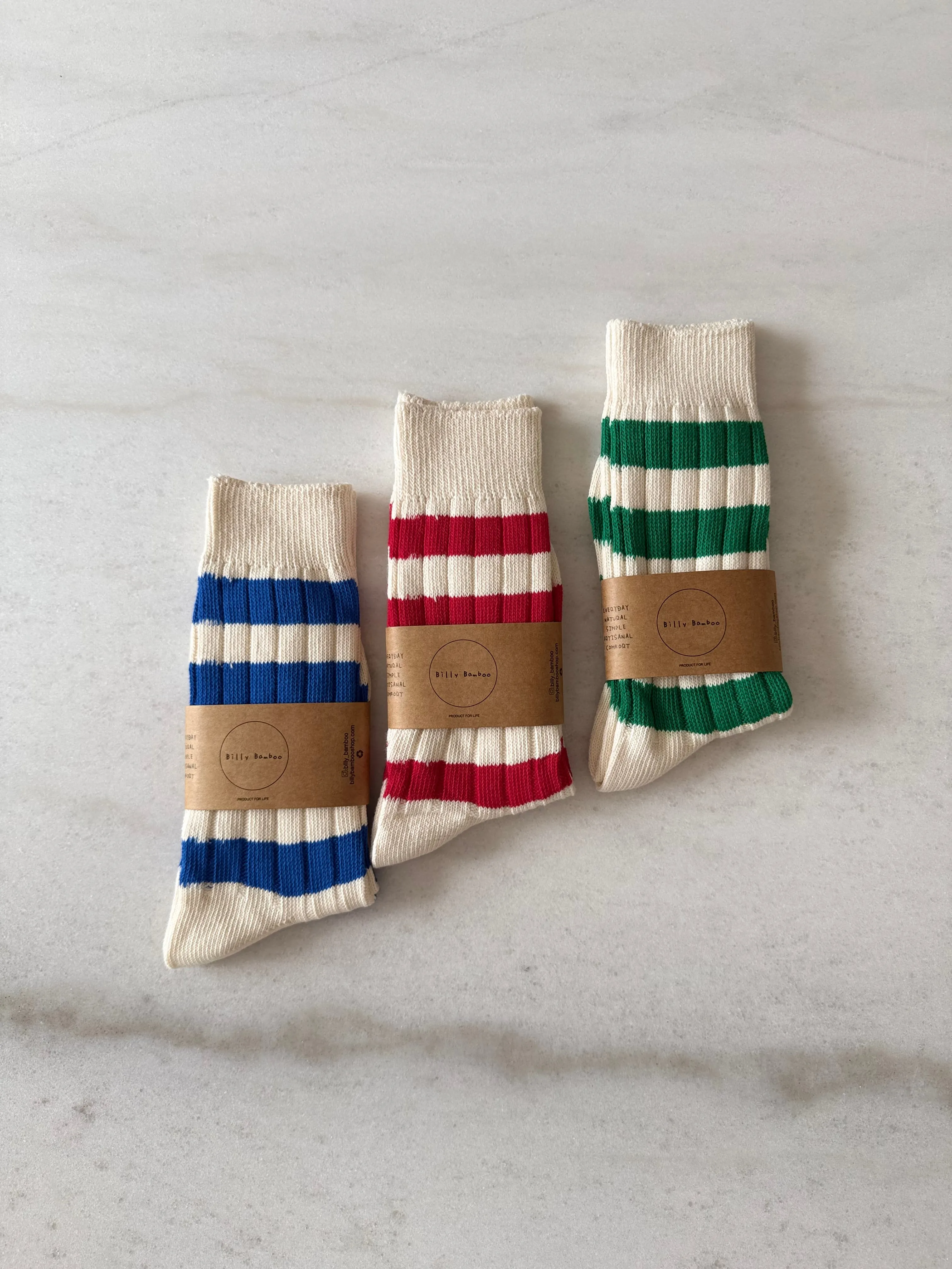 COLOUR STRIPE HIGH SOCKS sold by Billy Bamboo product image thumbnail 4