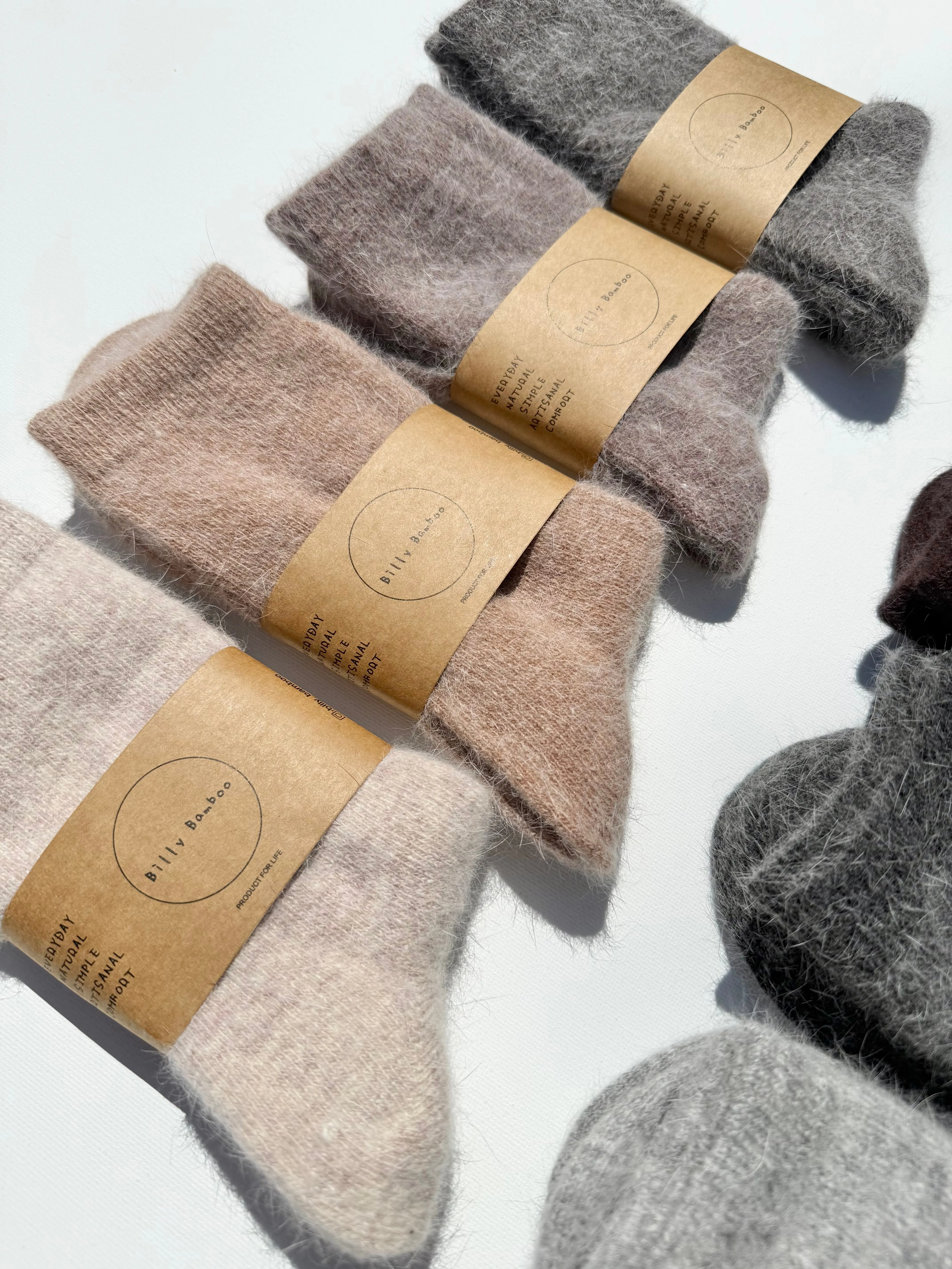 FLUFFY ANGORA SOCKS sold by Billy Bamboo product image thumbnail 3