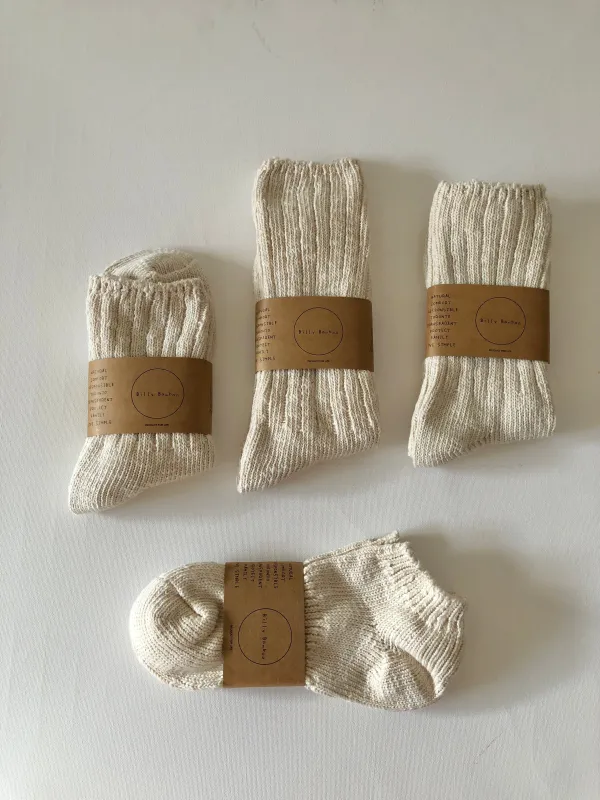 ORGANIC SLUB COTTON SOCKS sold by Billy Bamboo
