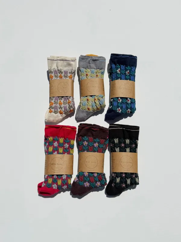 TULIPS GARDEN SOCKS sold by Billy Bamboo