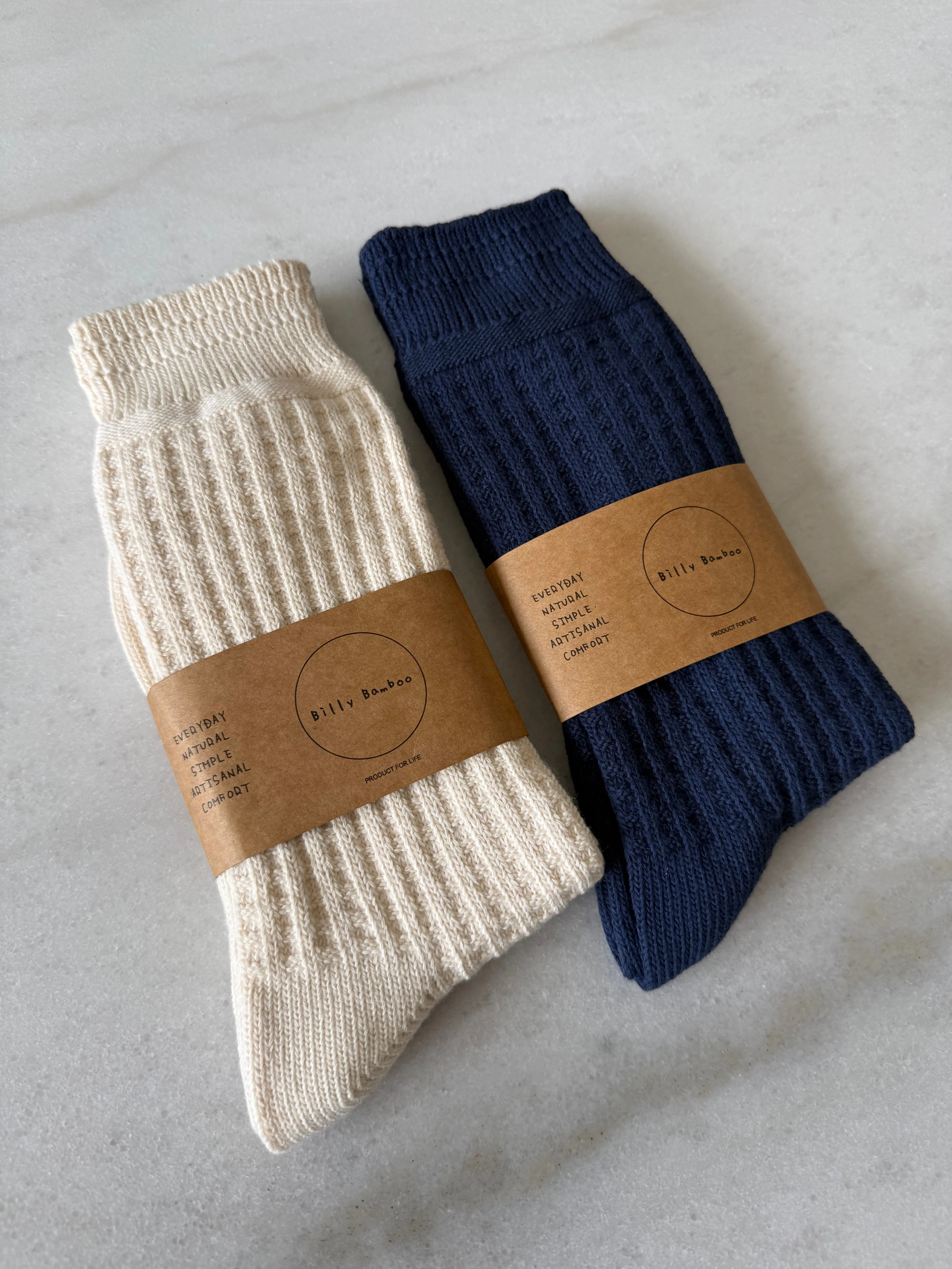 WAFFLE COTTON SOCKS sold by Billy Bamboo product image thumbnail 2
