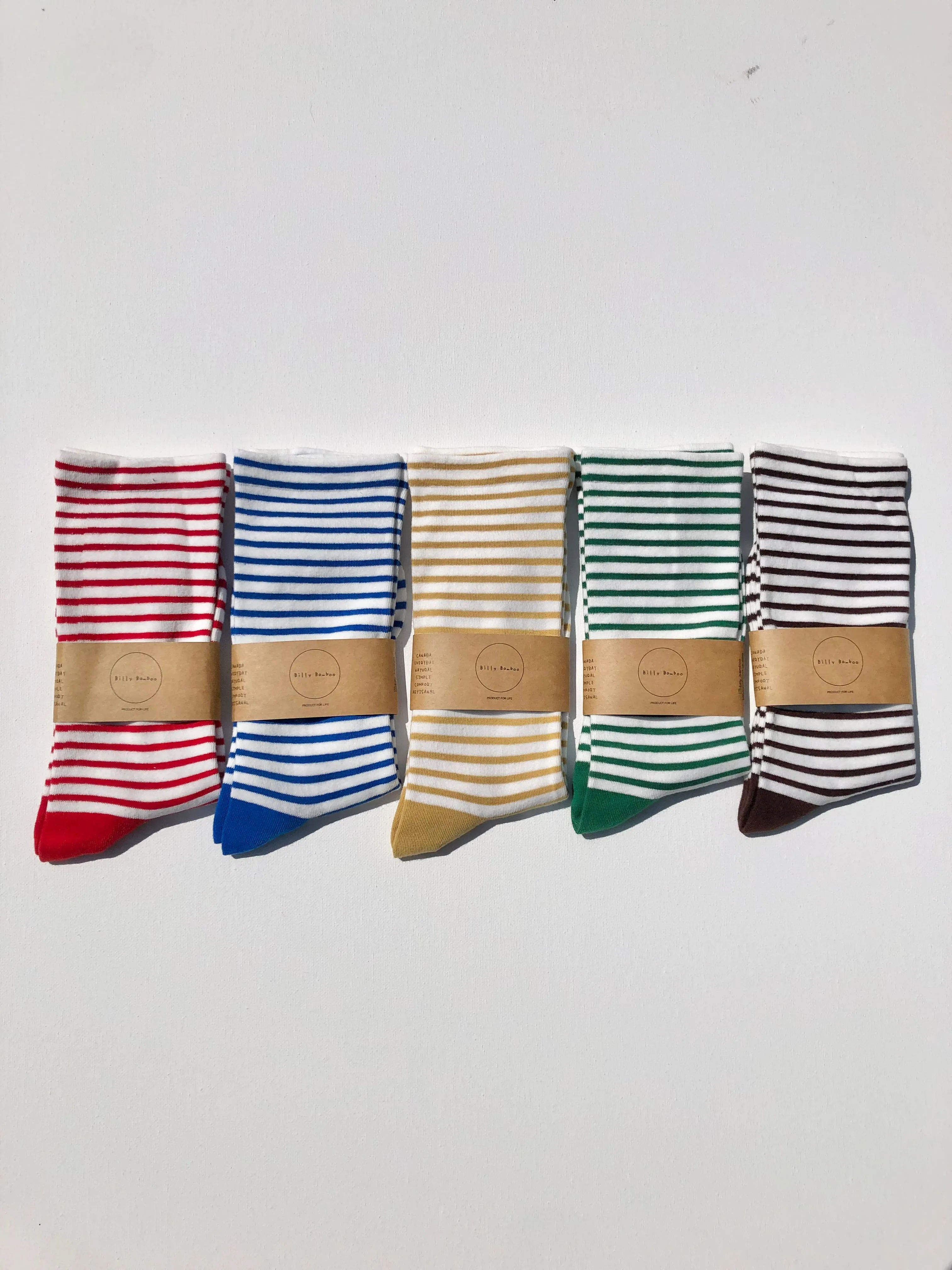 STRIPE POP COLOR HIGH SOCKS - Mid of July 2026 sold by Billy Bamboo