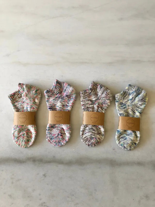 COTTON SPACE-DYED BOAT SOCK made by Billy Bamboo