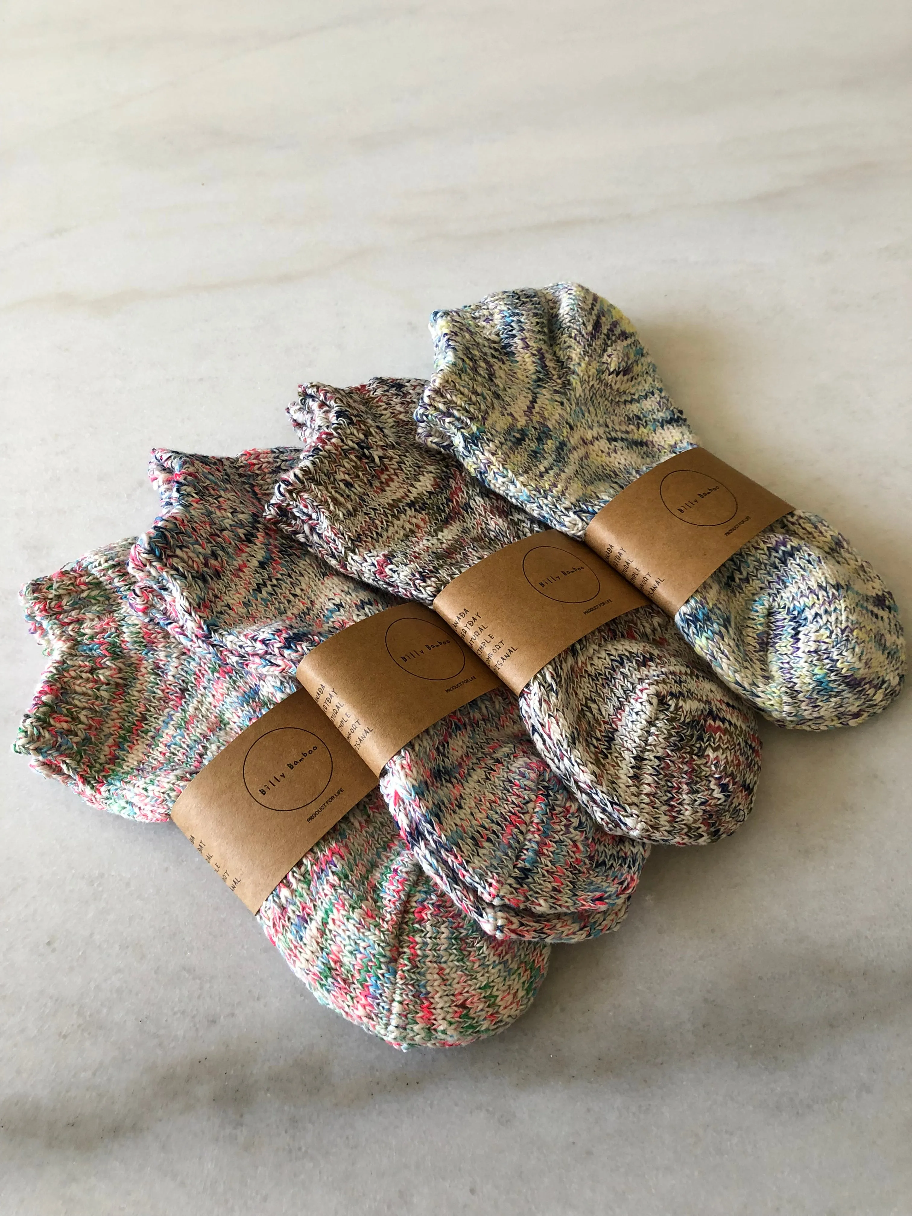 COTTON SPACE-DYED BOAT SOCK sold by Billy Bamboo product image thumbnail 4
