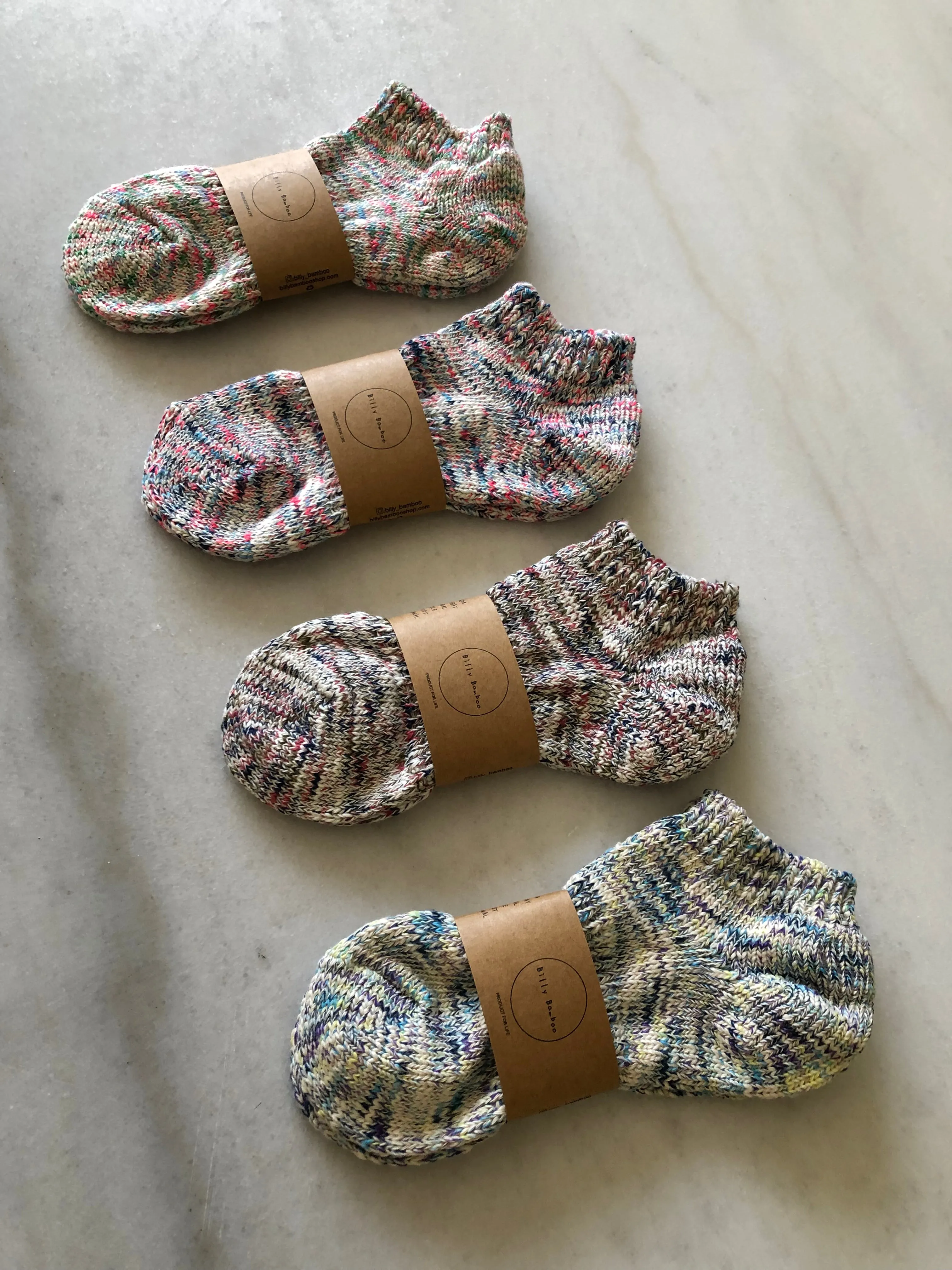 COTTON SPACE-DYED BOAT SOCK sold by Billy Bamboo product image thumbnail 3