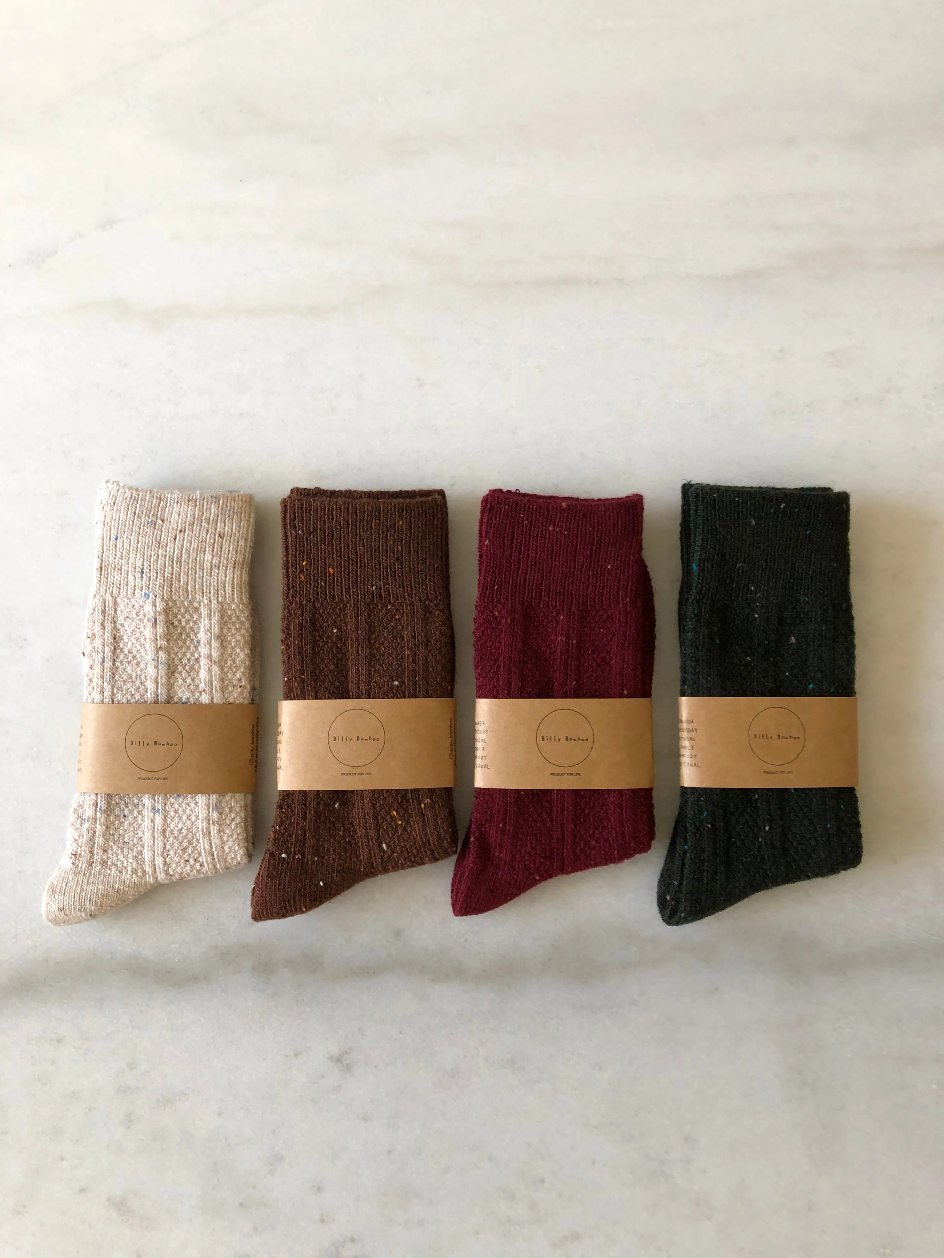 SHETLAND SPECKLE WOOL SOCKS sold by Billy Bamboo