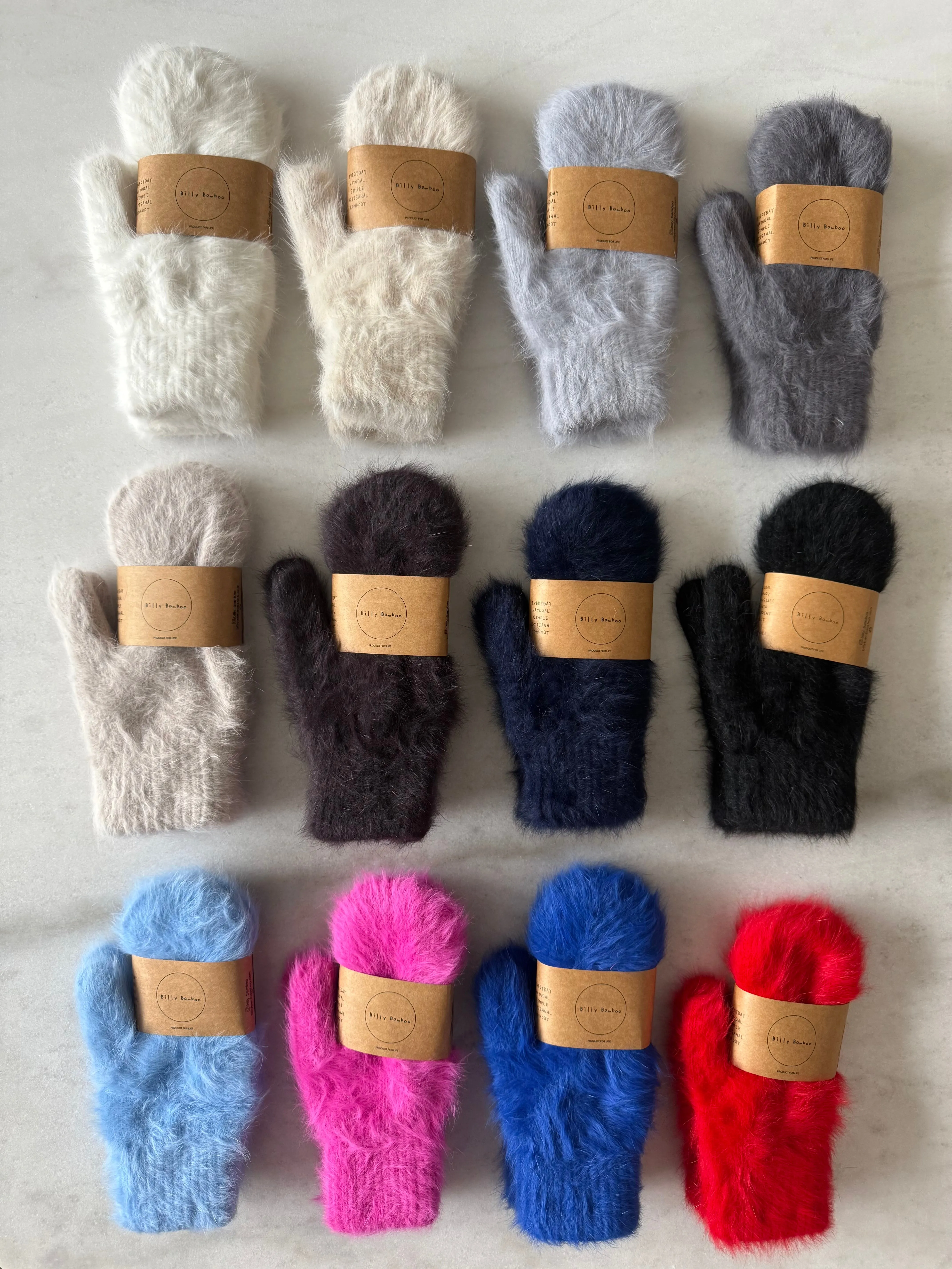 FLUFFY ANGORA MITTENS sold by Billy Bamboo