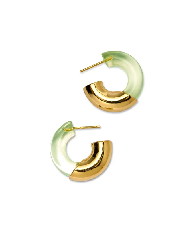 Infinity Hoops in Lime sold by Lizzie Fortunato