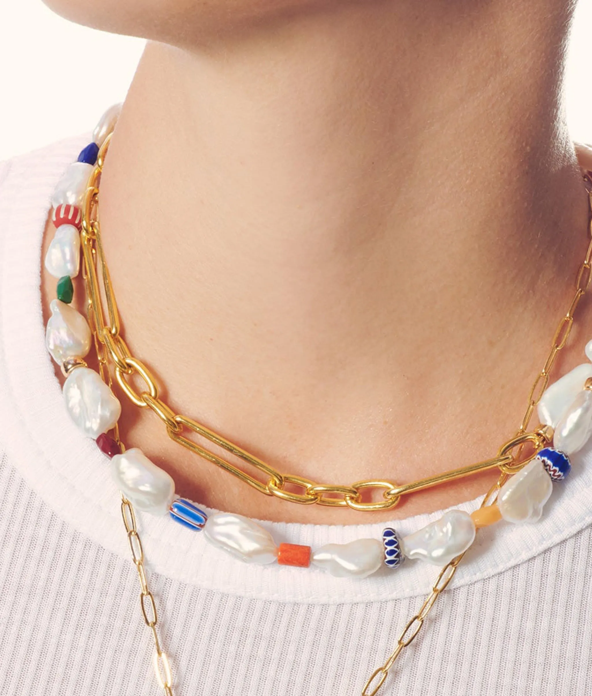 Daydream Necklace in Pearl sold by Lizzie Fortunato product image thumbnail 3